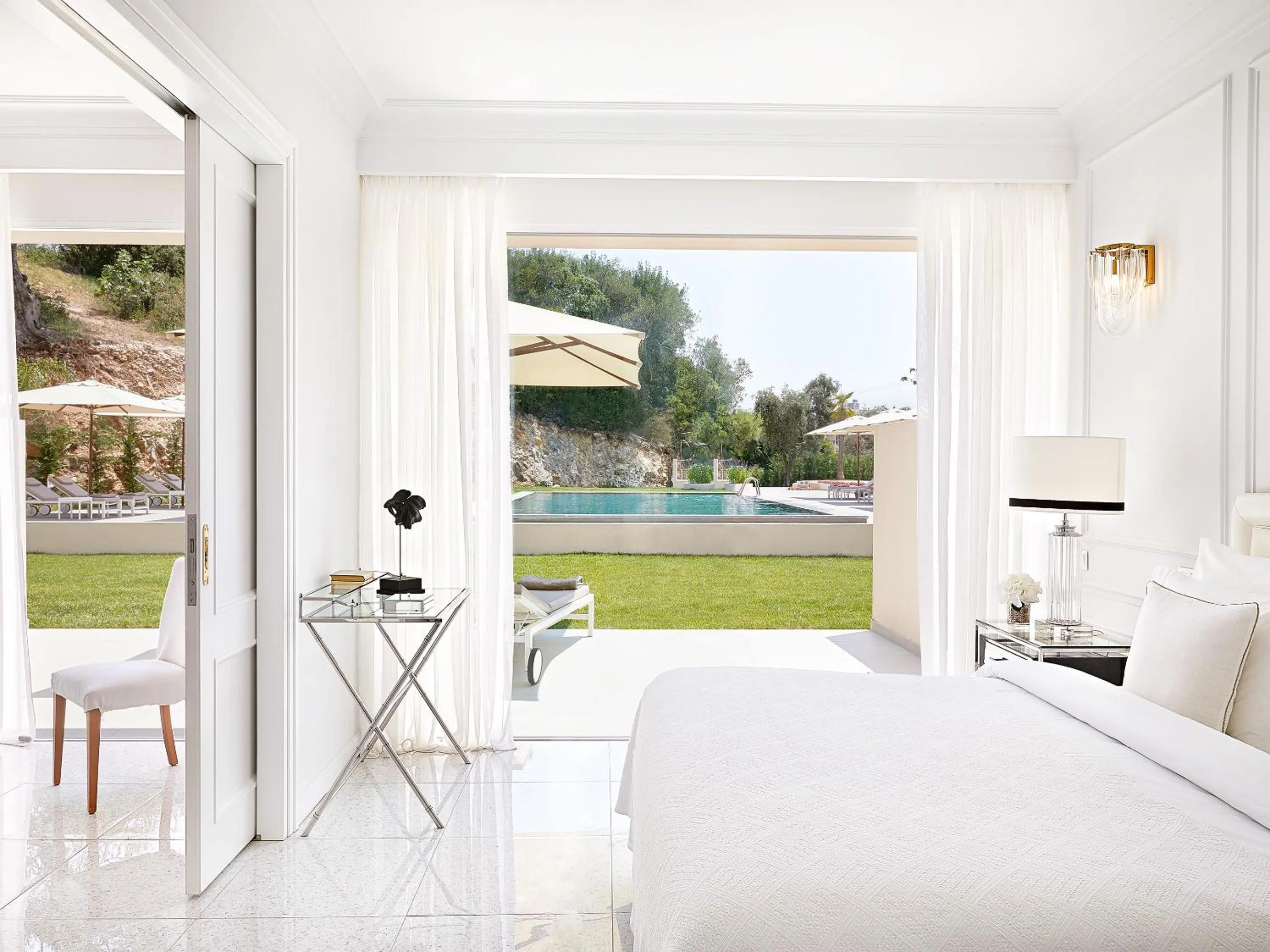 Patio, Bed in Corfu Imperial, A Grecotel Resort to Live