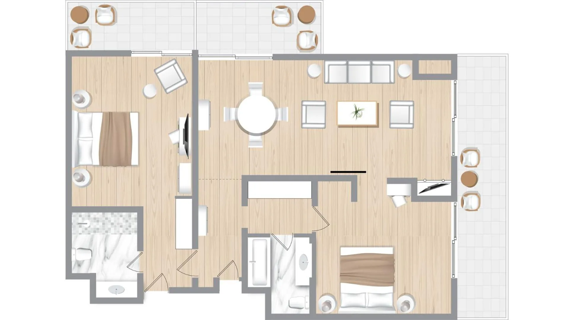 Floor plan in Corfu Imperial, A Grecotel Resort to Live