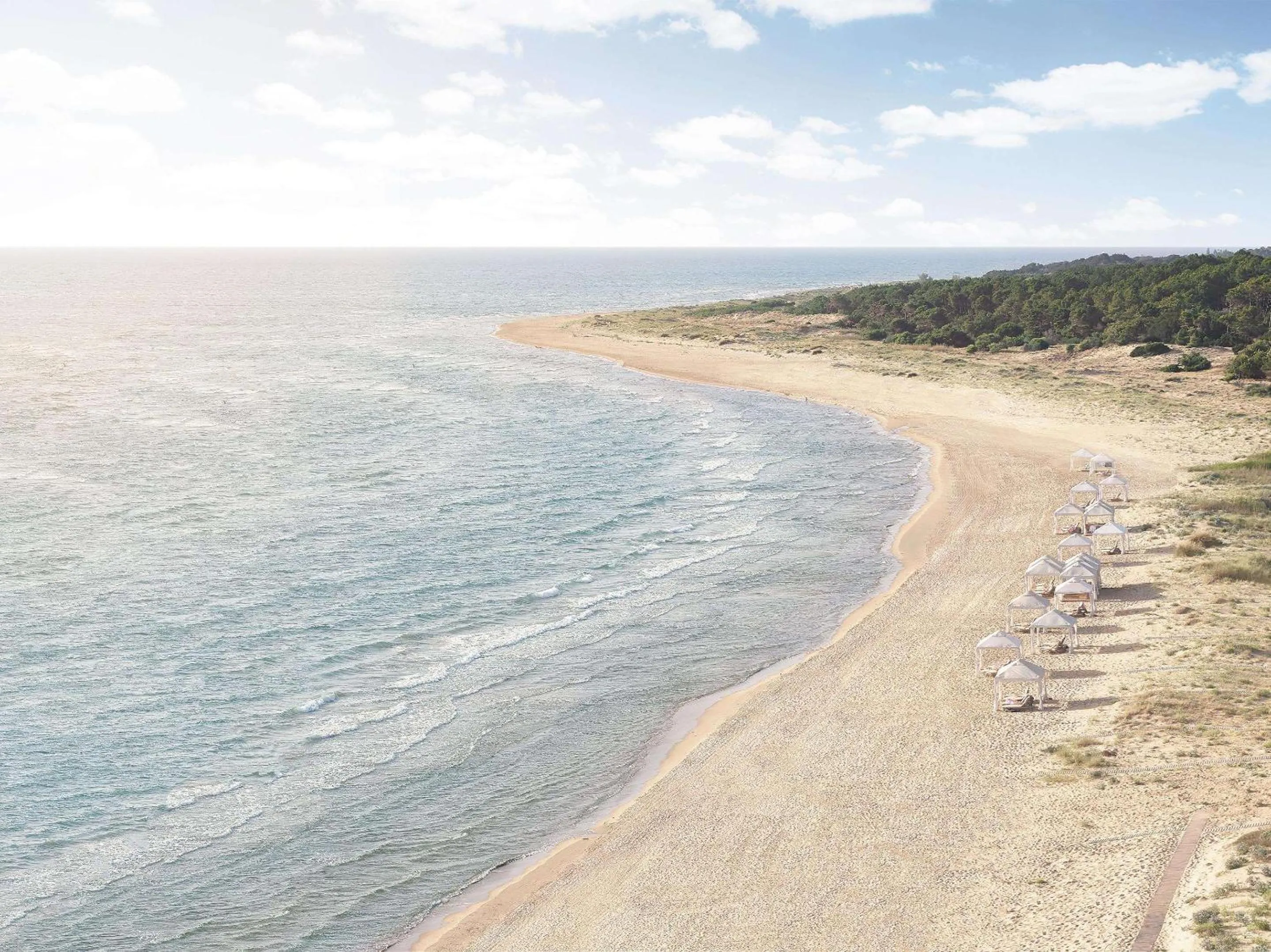 Beach in Grecotel La Riviera at Riviera Olympia & Aqua Park