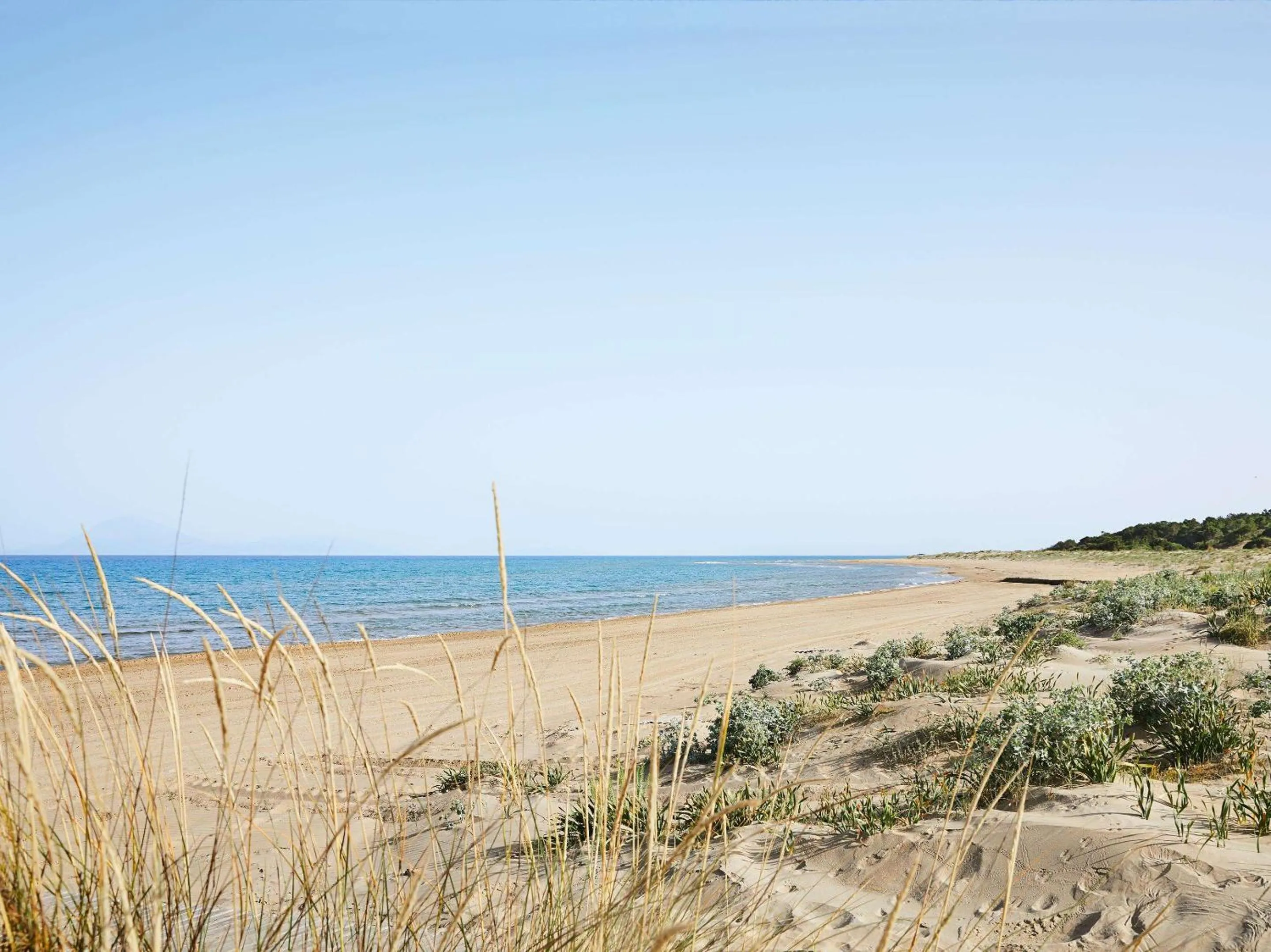 Beach in Grecotel La Riviera at Riviera Olympia & Aqua Park