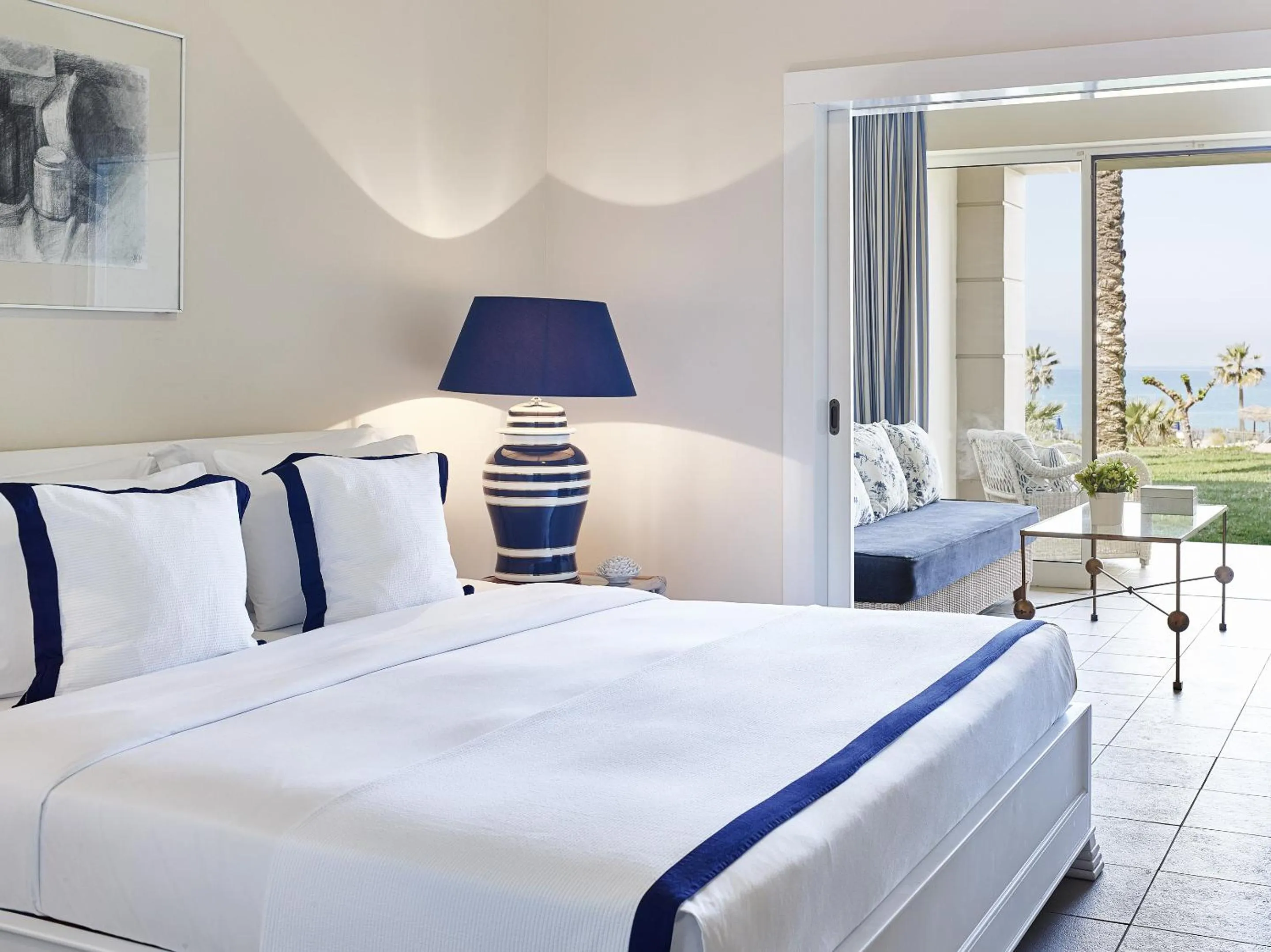 Bedroom, Bed in Grecotel La Riviera at Riviera Olympia & Aqua Park