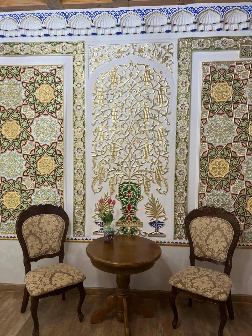Seating area in Central Asia Hotel