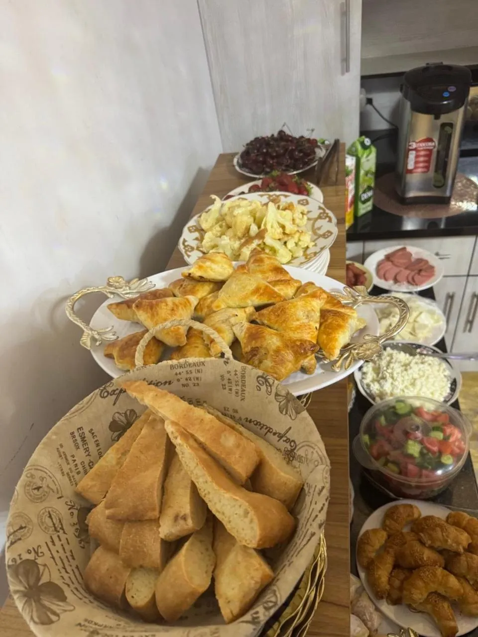 Buffet breakfast in Central Asia Hotel