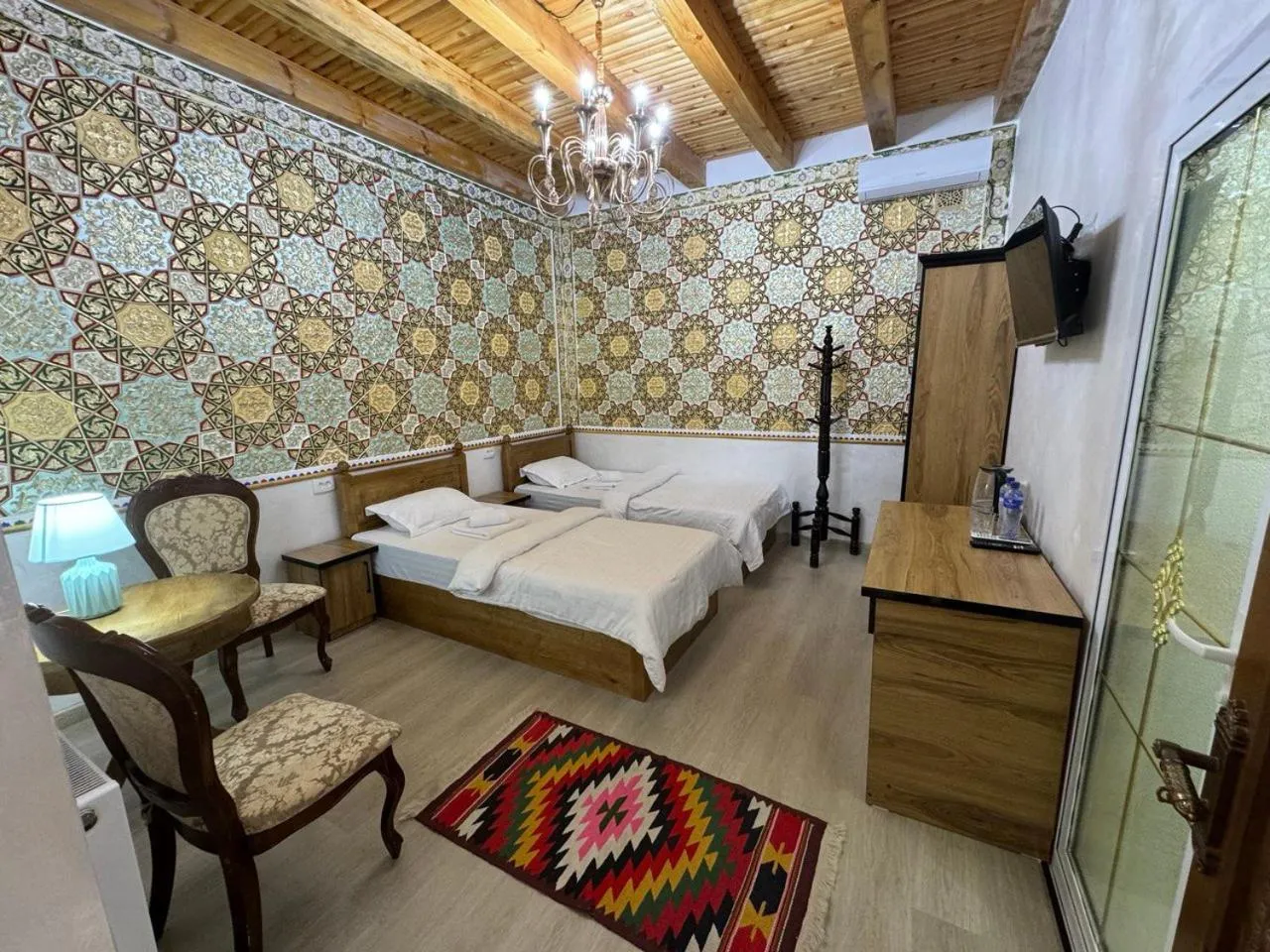 Photo of the whole room, Bed in Central Asia Hotel