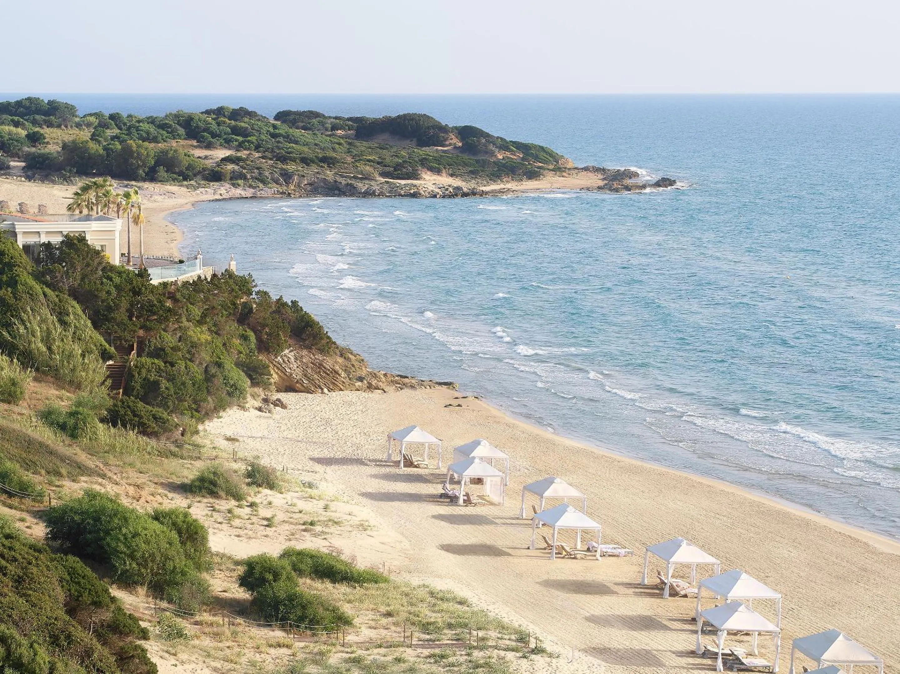 Beach in Mandola Rosa at Riviera Olympia, A Grecotel Resort to Live
