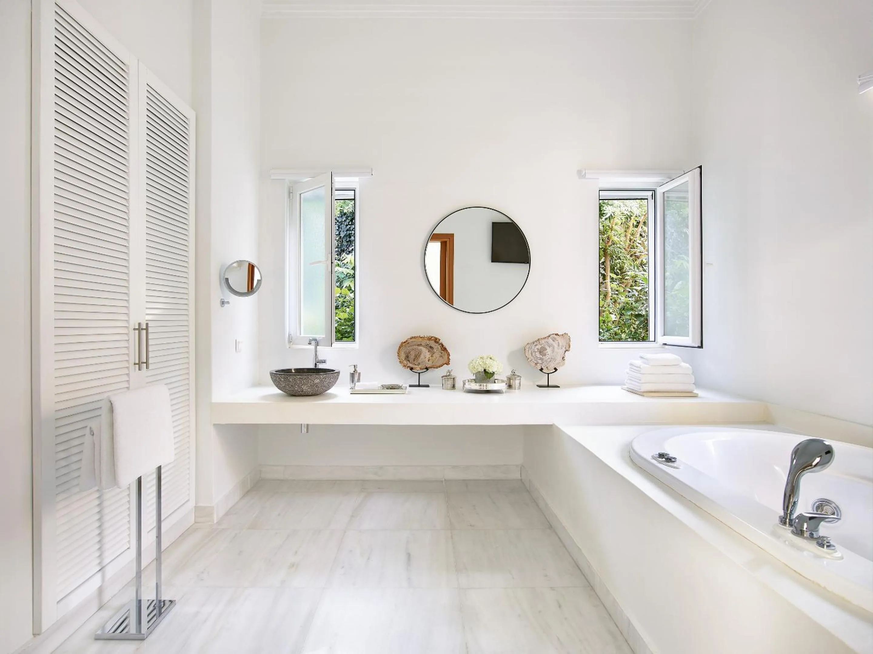 Bathroom in Mandola Rosa at Riviera Olympia, A Grecotel Resort to Live