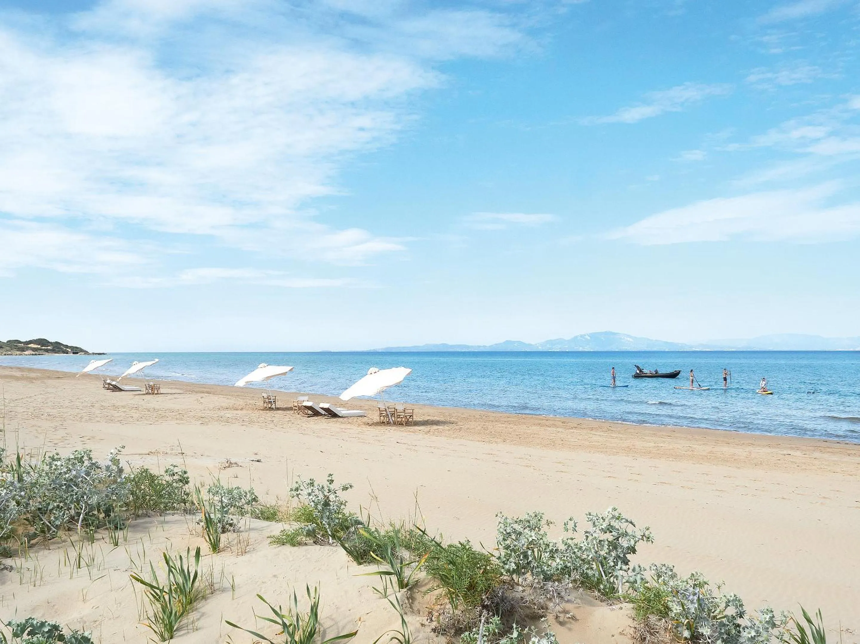 Beach in Mandola Rosa at Riviera Olympia, A Grecotel Resort to Live