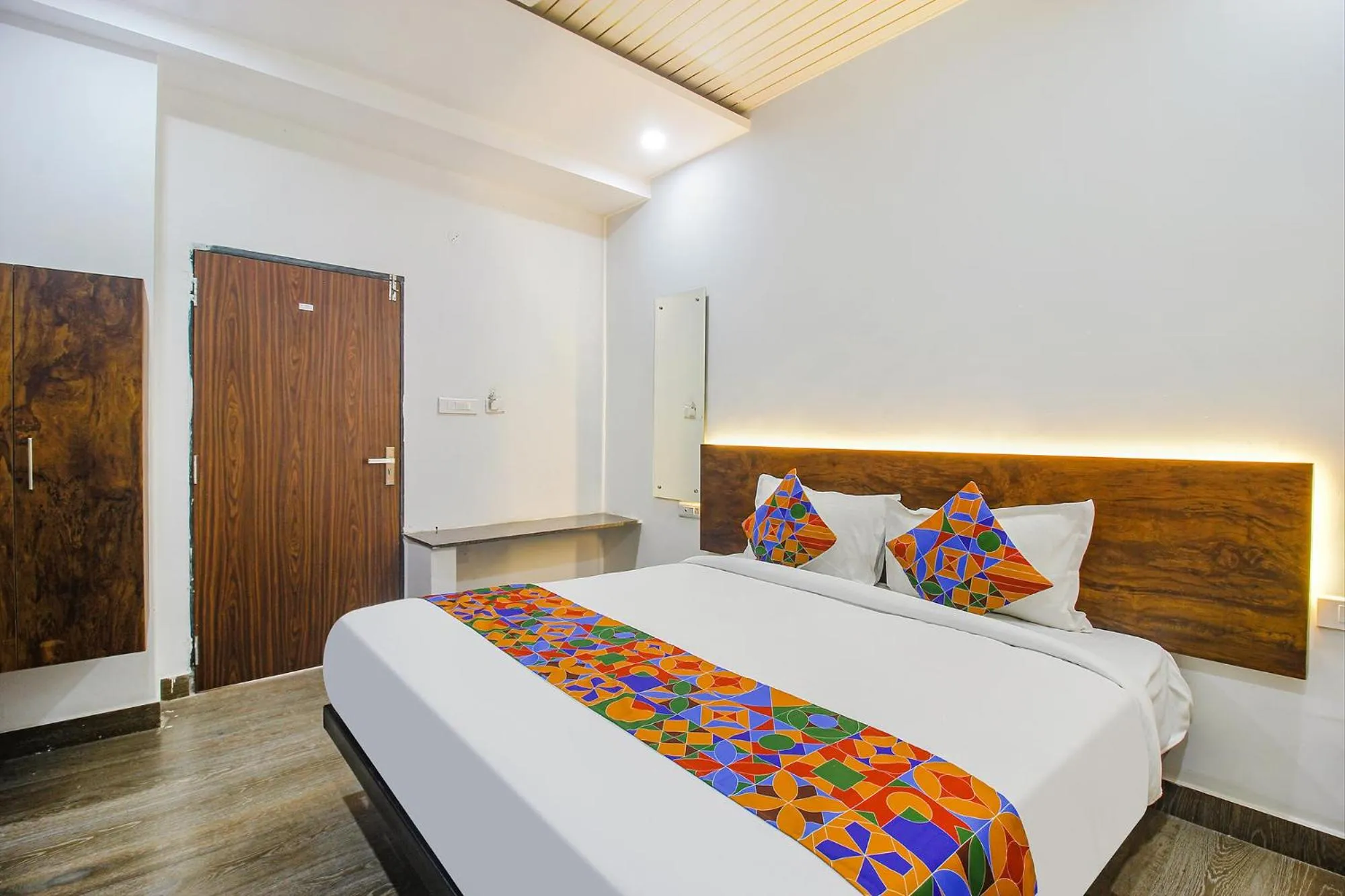 Photo of the whole room, Bed in FabHotel W Grand Suites