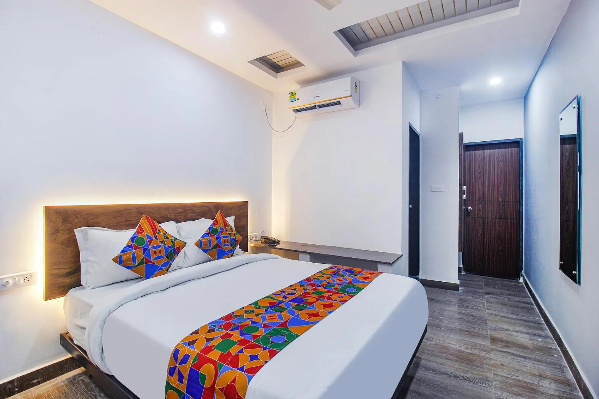 Photo of the whole room, Bed in FabHotel W Grand Suites