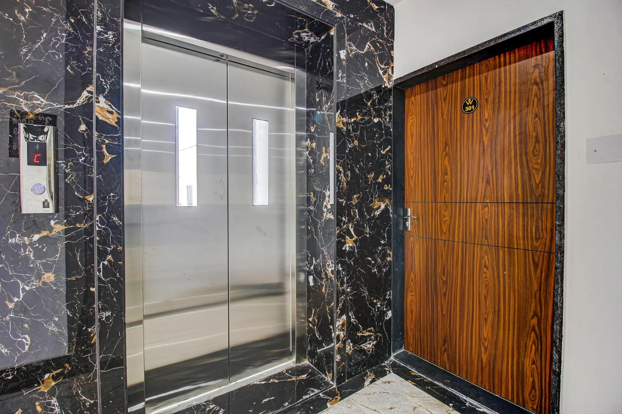 elevator in FabHotel W Grand Suites