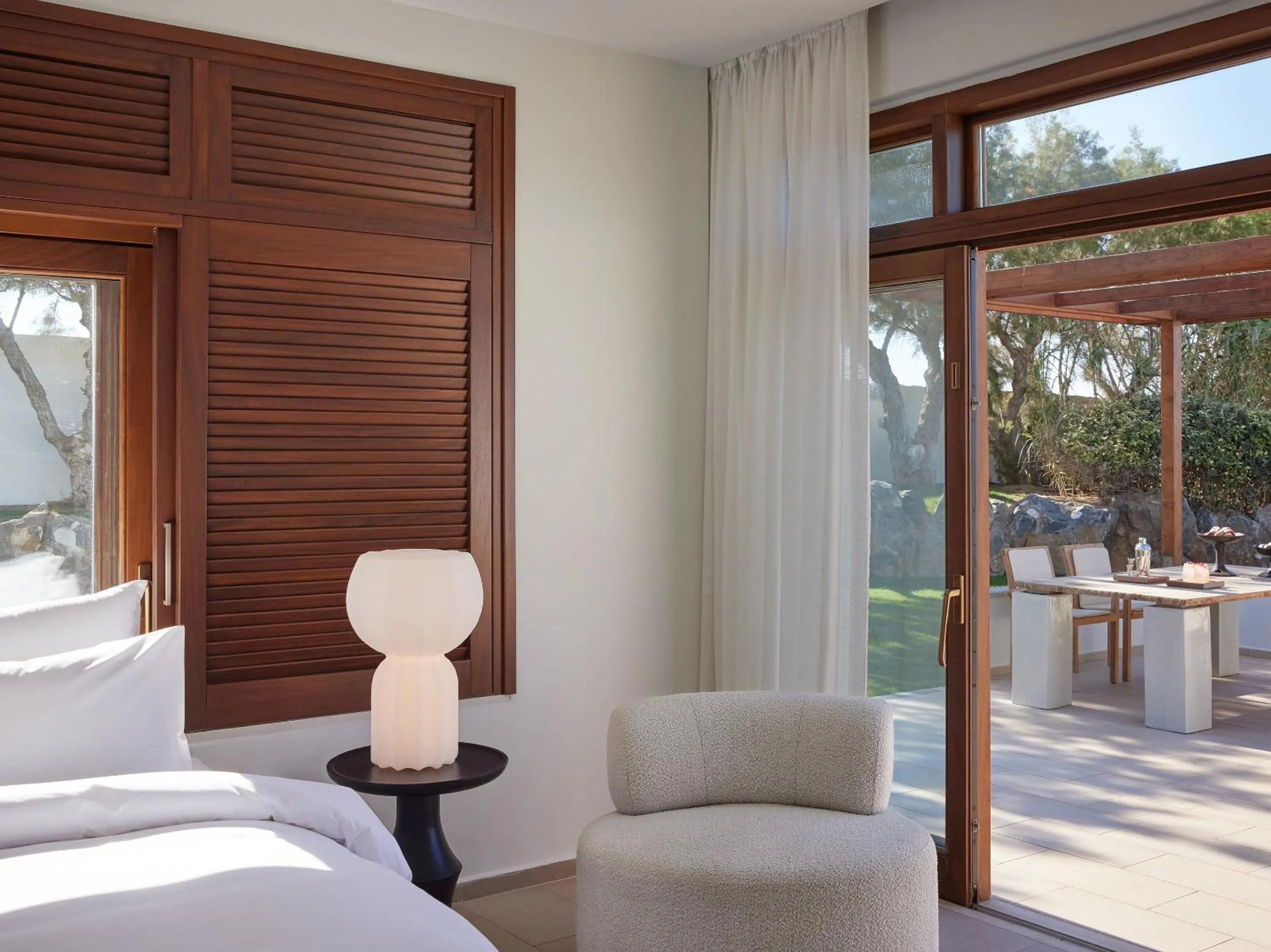 Bed in Amirandes, A Grecotel Resort to Live