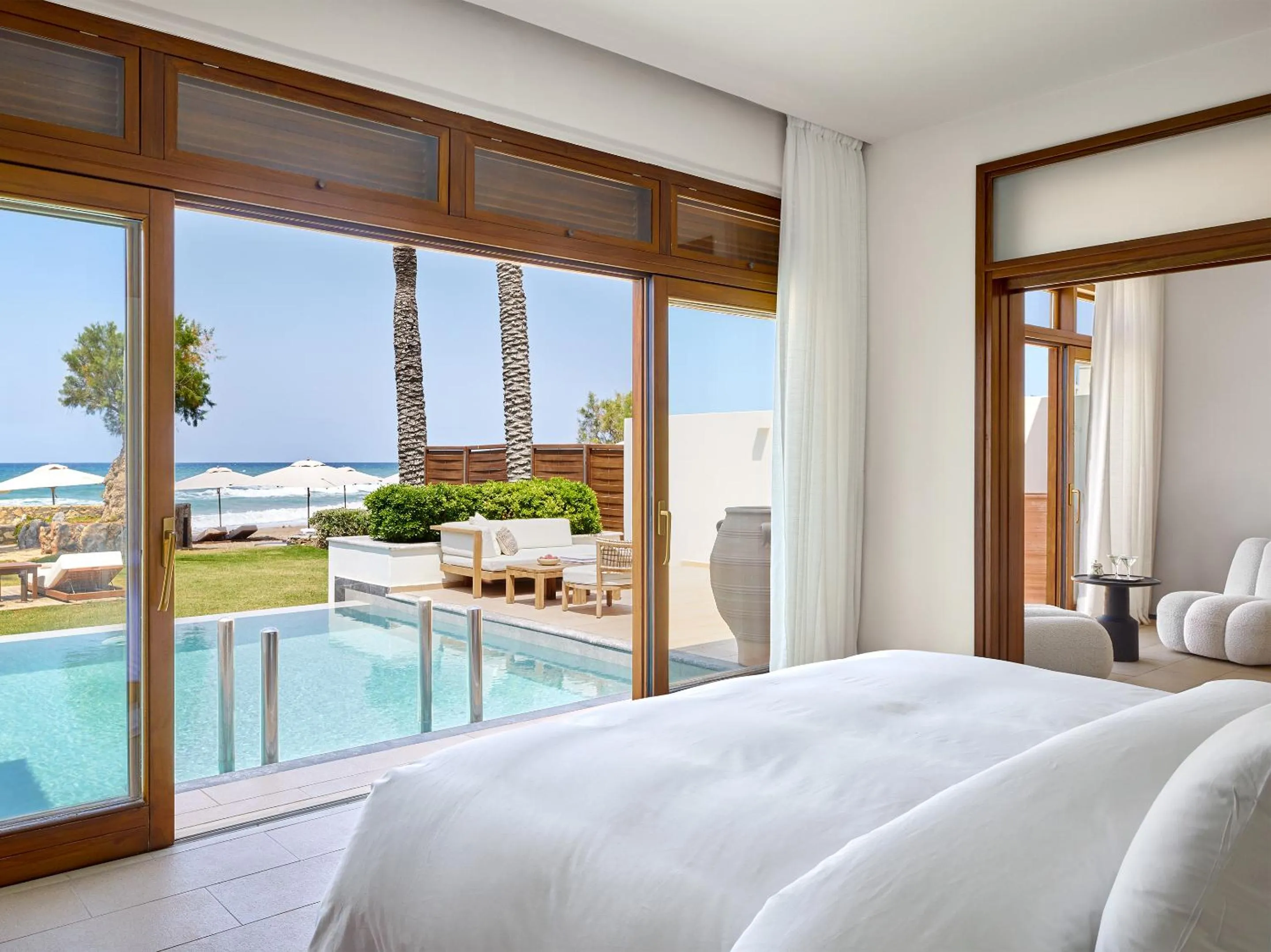 Bed in Amirandes, A Grecotel Resort to Live