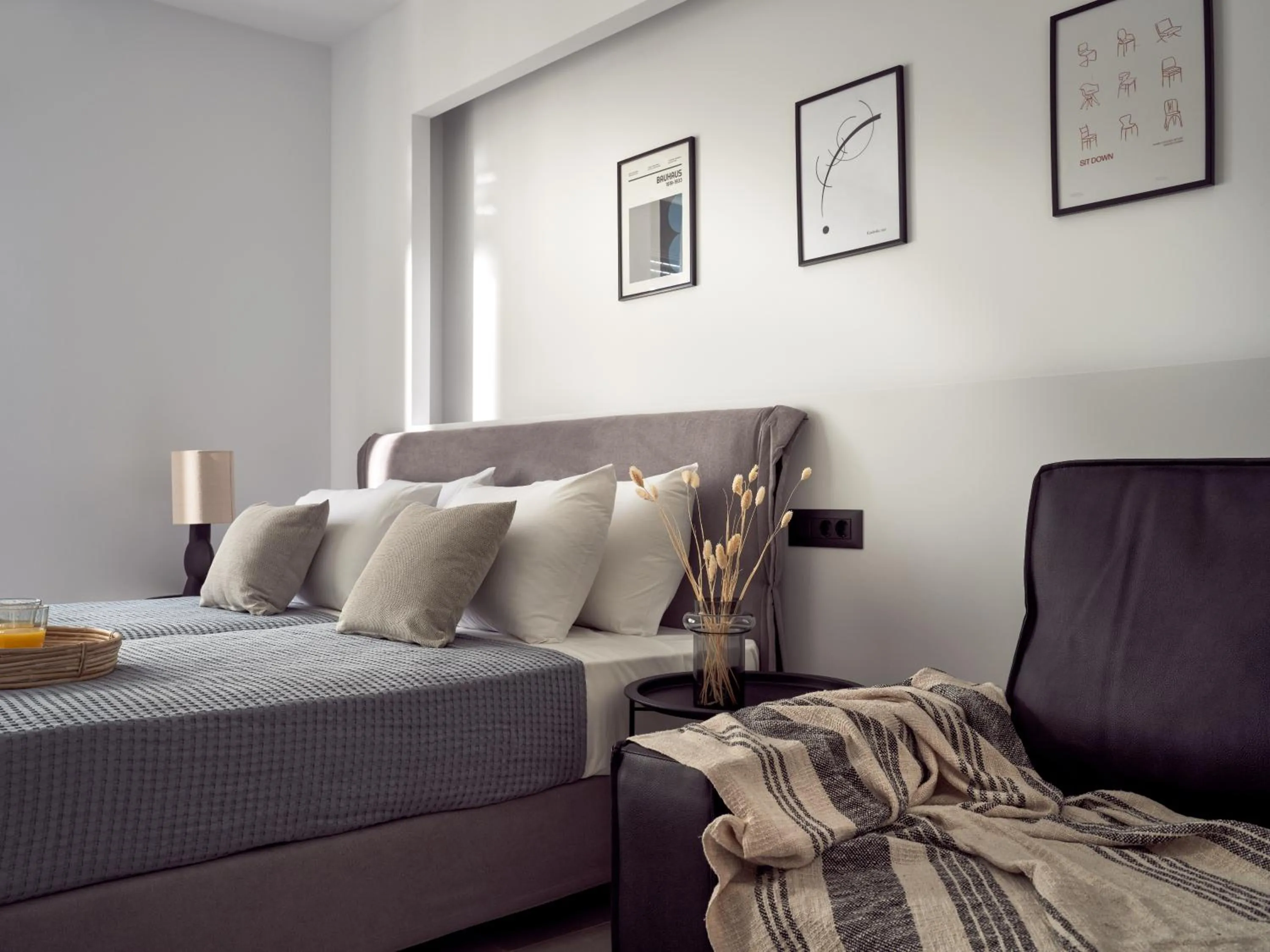 Bedroom, Bed in Giannoulis City Apartments