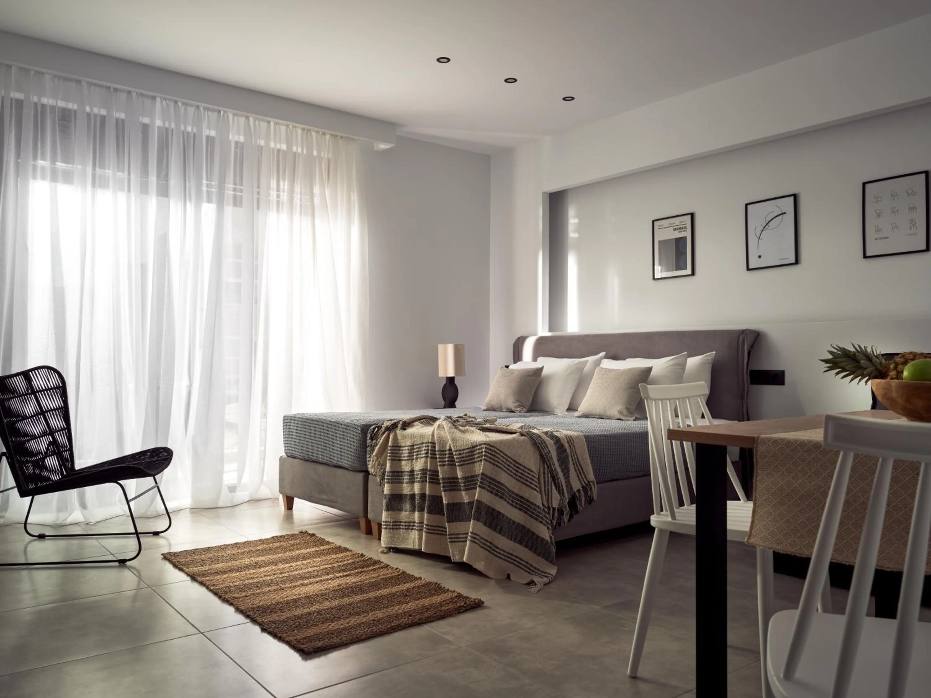 Bedroom, Bed in Giannoulis City Apartments