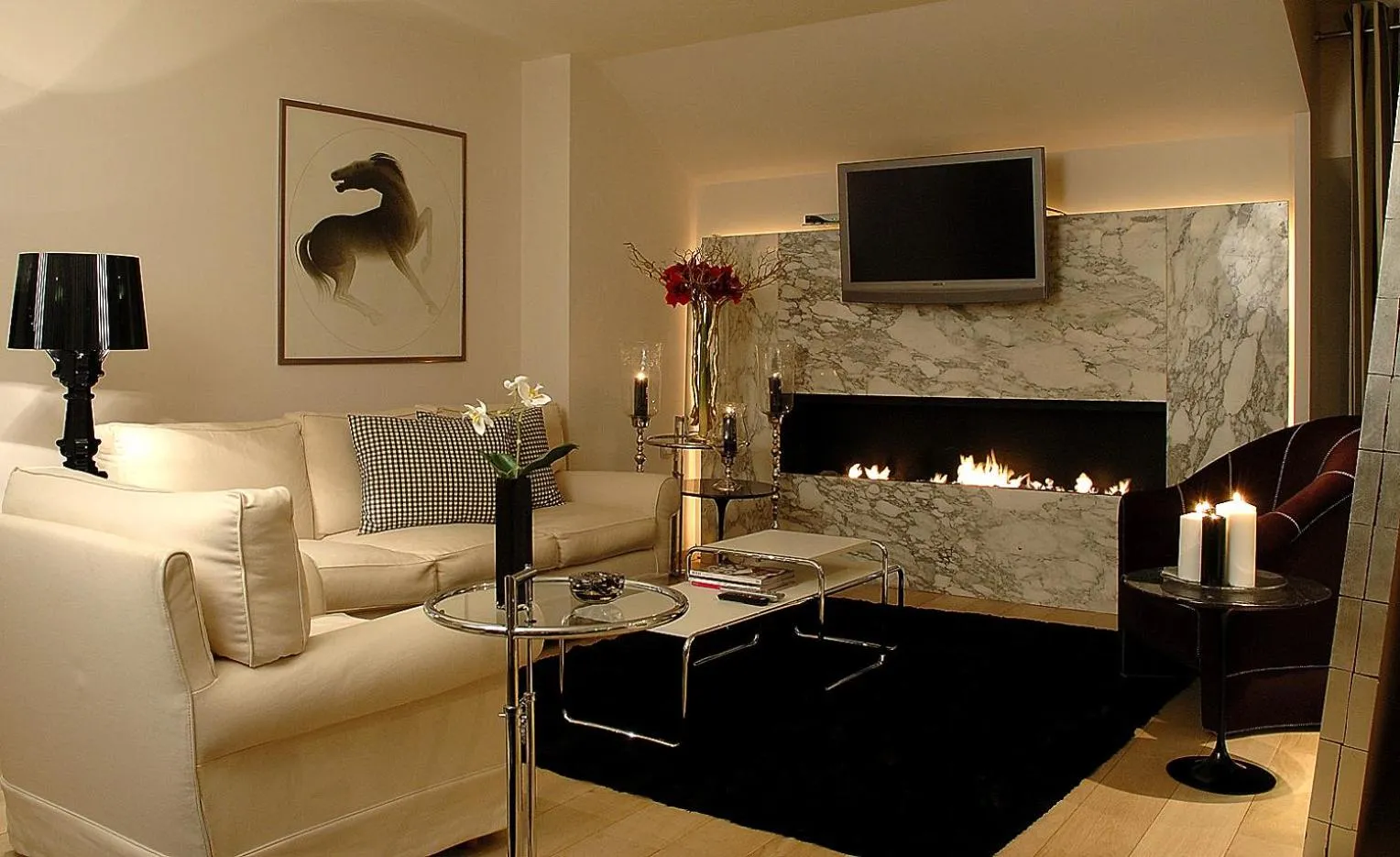 Communal lounge/ TV room in Andromeda Boutique Hotel