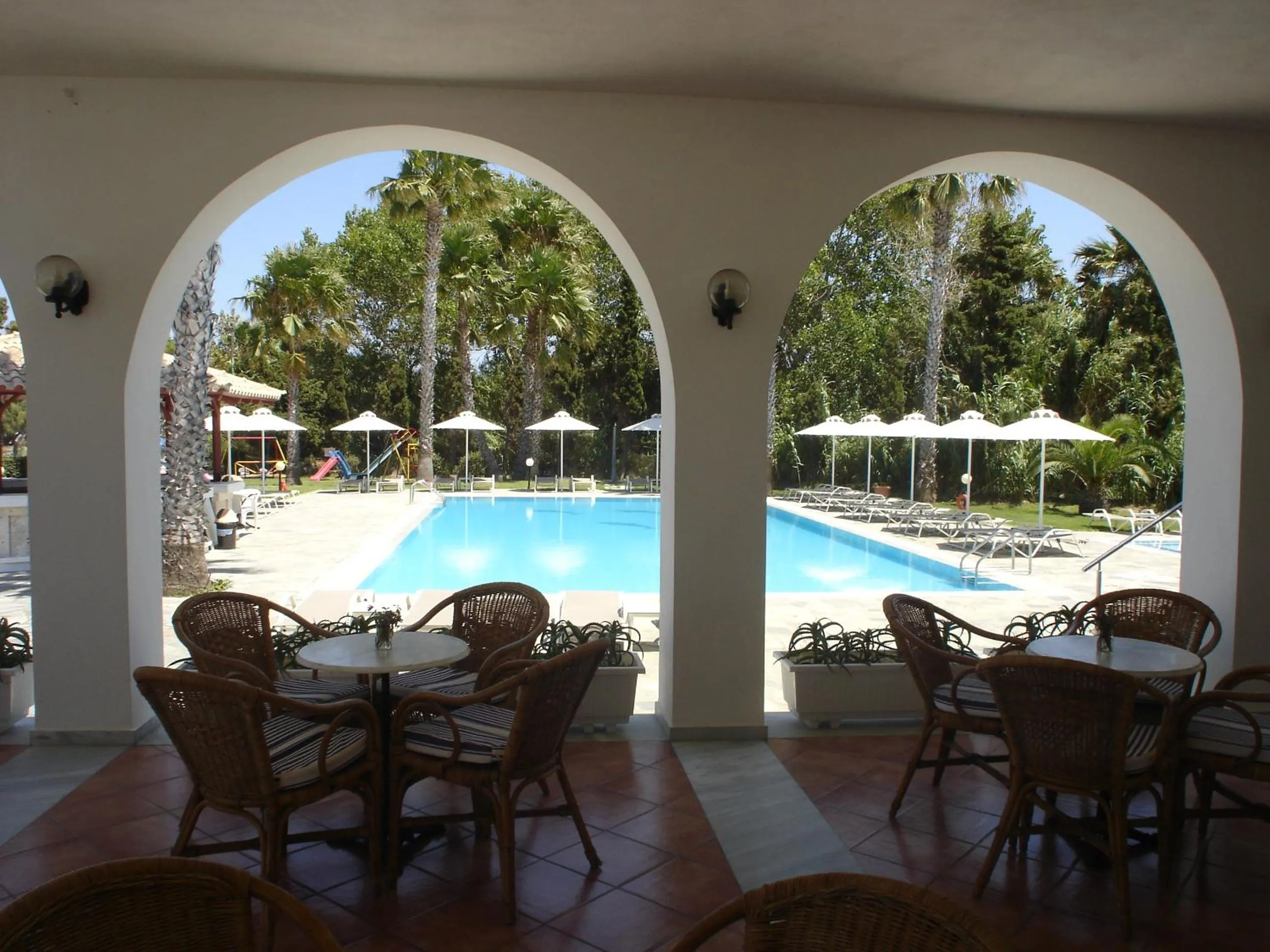 Pool view in Andromeda Hotel Apartments