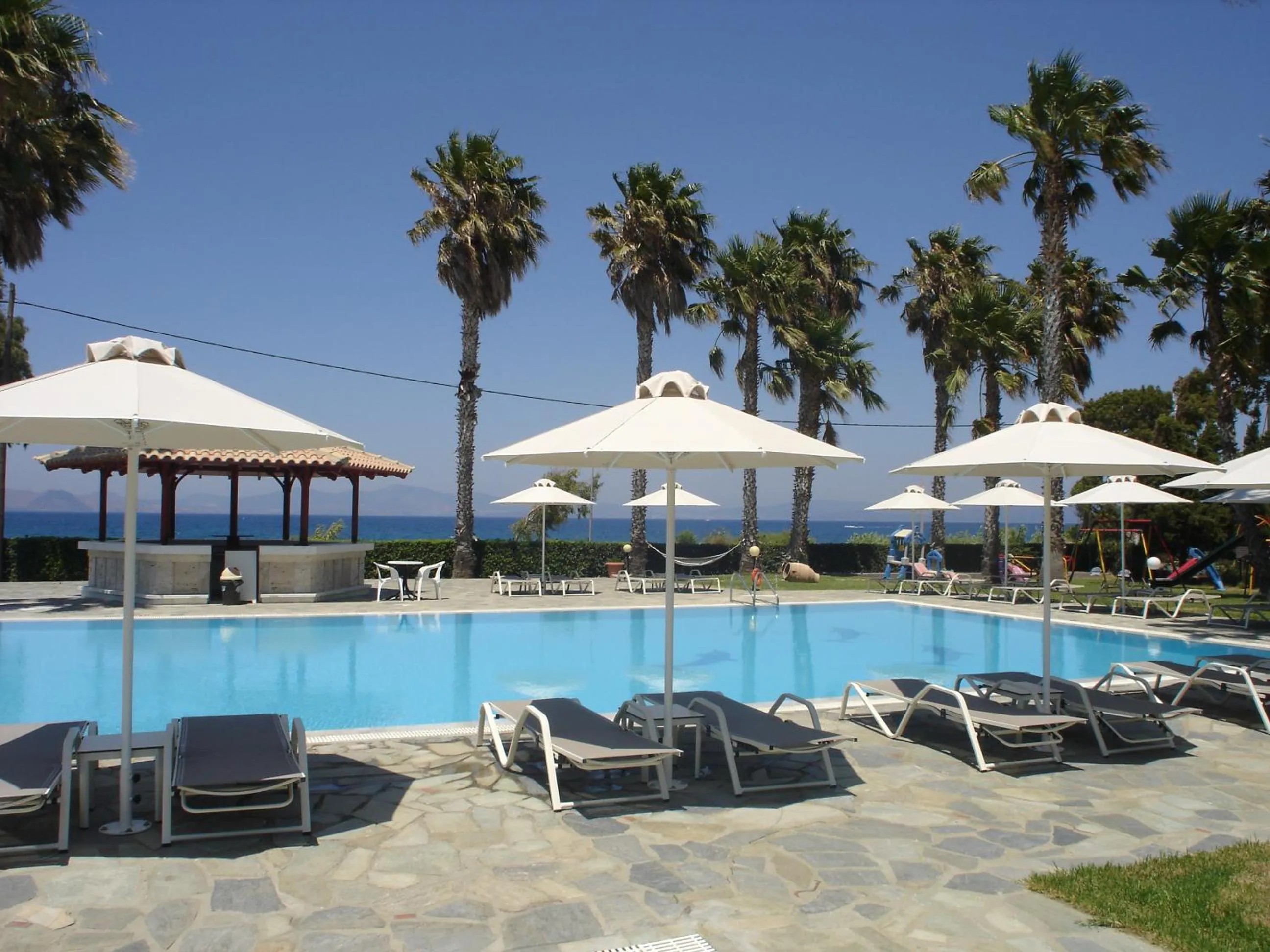 Pool view in Andromeda Hotel Apartments