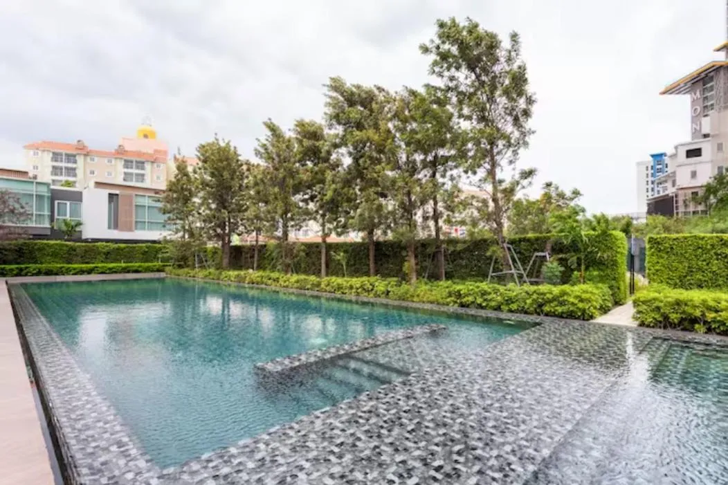 Swimming pool in Family Suite Sea view 2Bedroom at Veranda Residence Pattaya