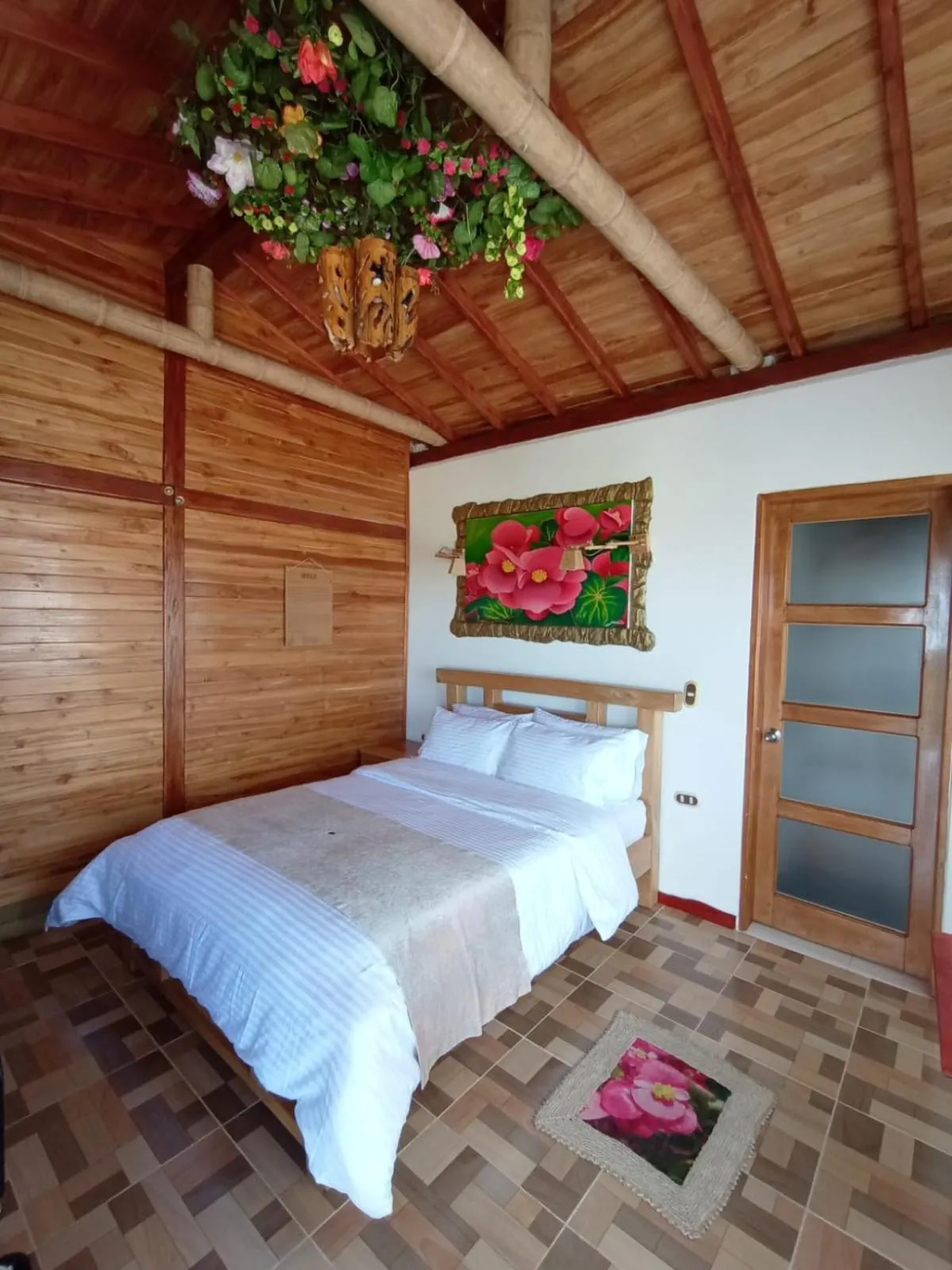 Bed in Jardin de los Silleteros Agro Parque Hotel