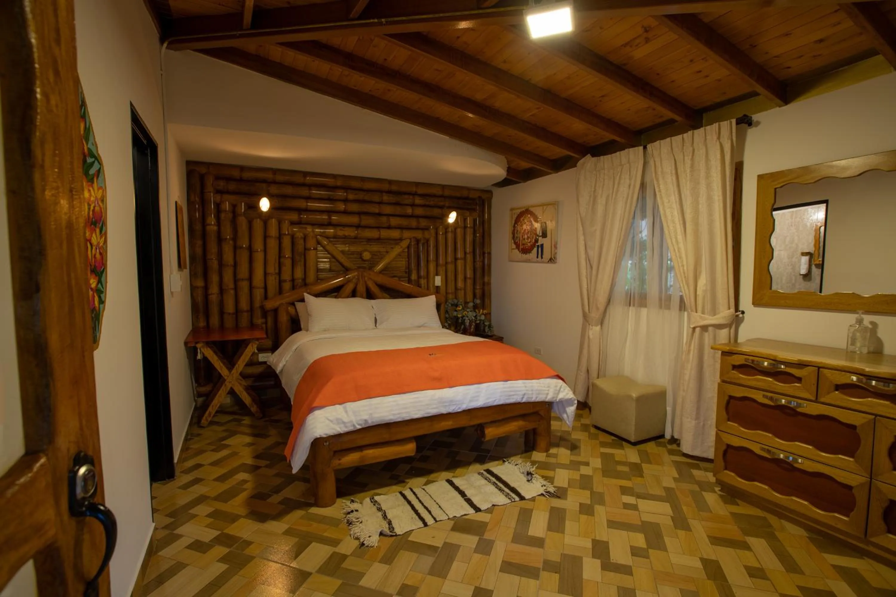 Bed in Jardin de los Silleteros Agro Parque Hotel