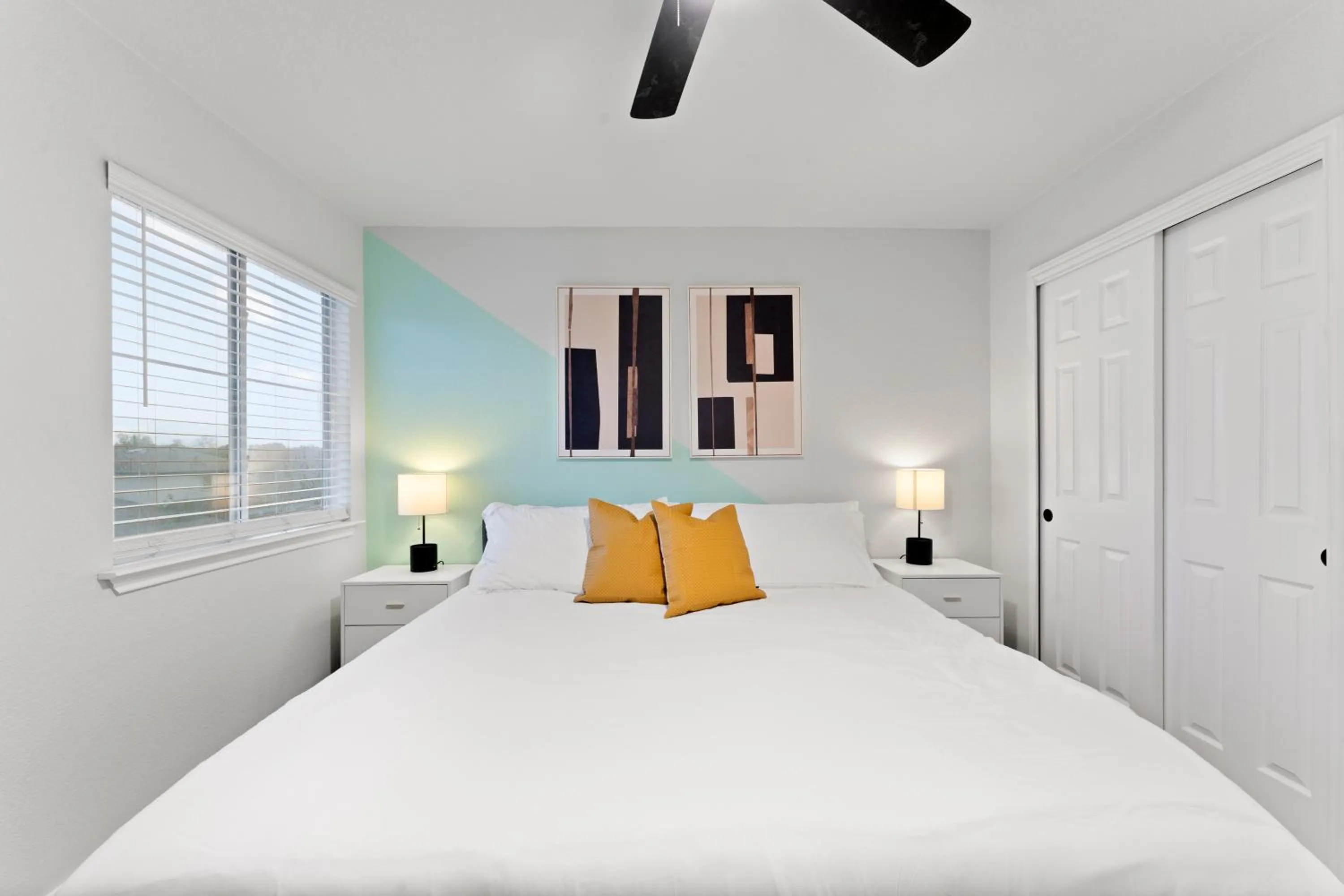 Bed in Modern & Homey 3BR Home, Remote Work Friendly, King Beds, Fast WiFi