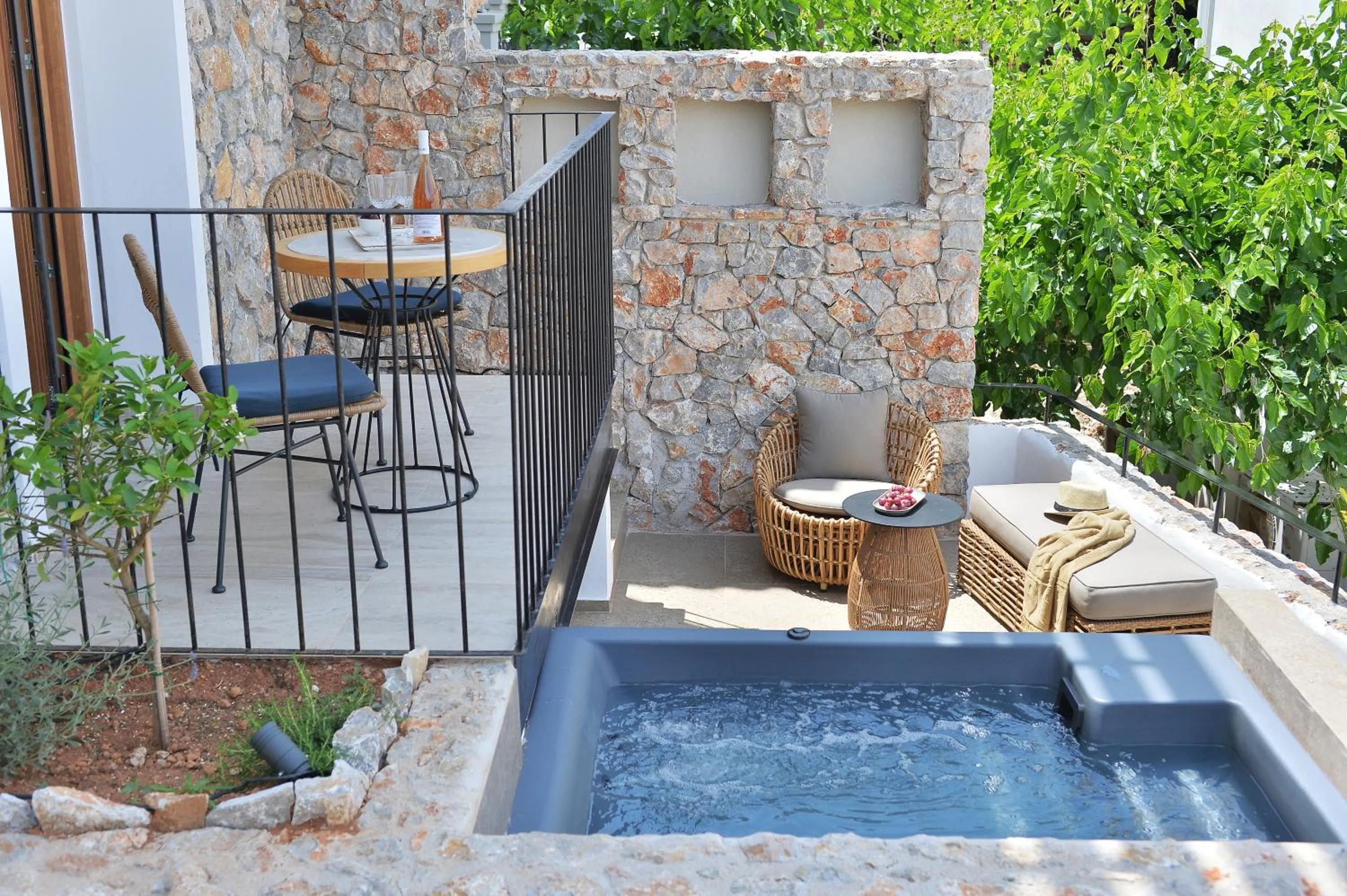 Patio in Aktaion Beach Boutique Hotel & Spa