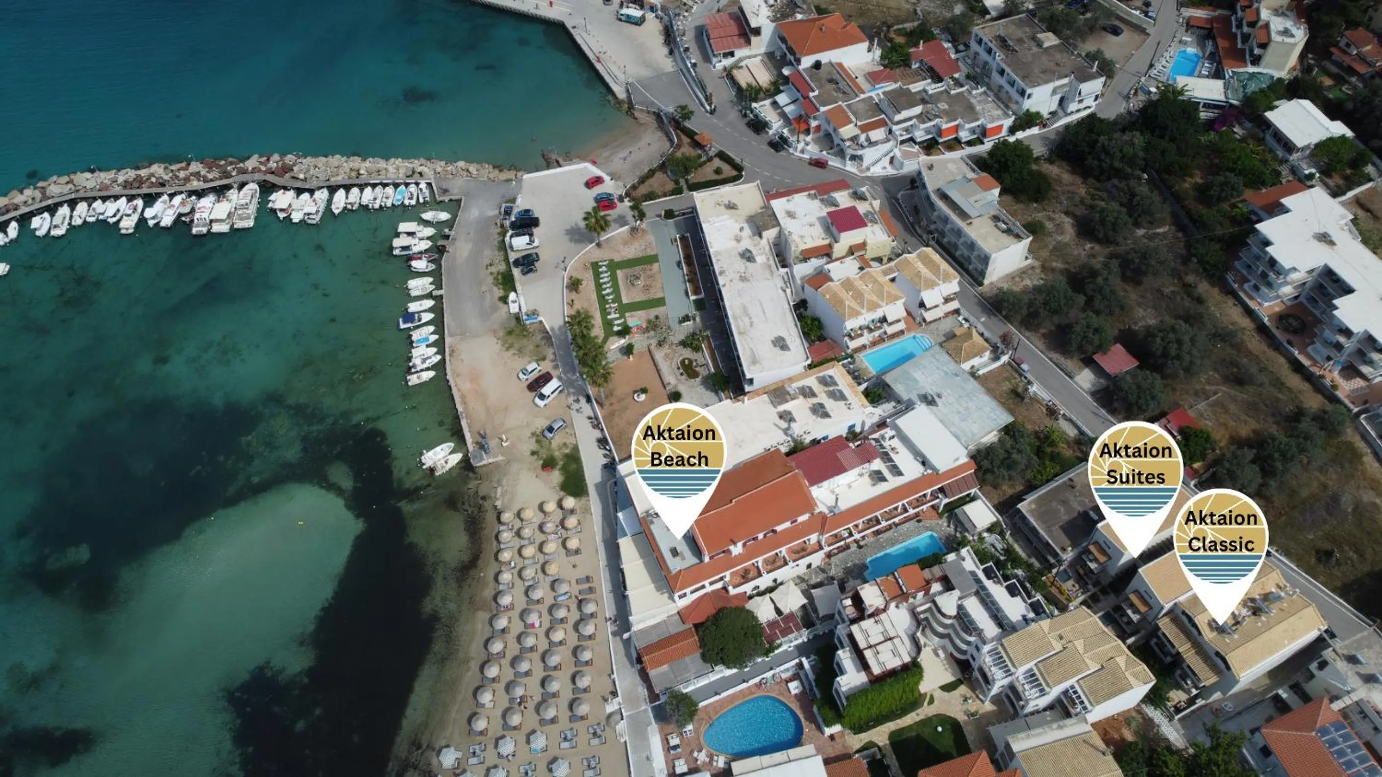 Property building in Aktaion Beach Boutique Hotel & Spa