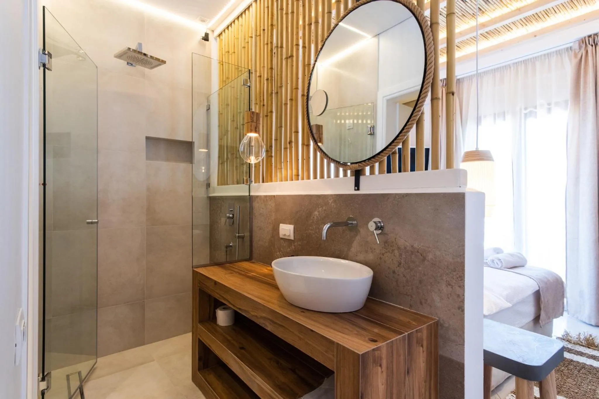 Shower in Aktaion Beach Boutique Hotel & Spa