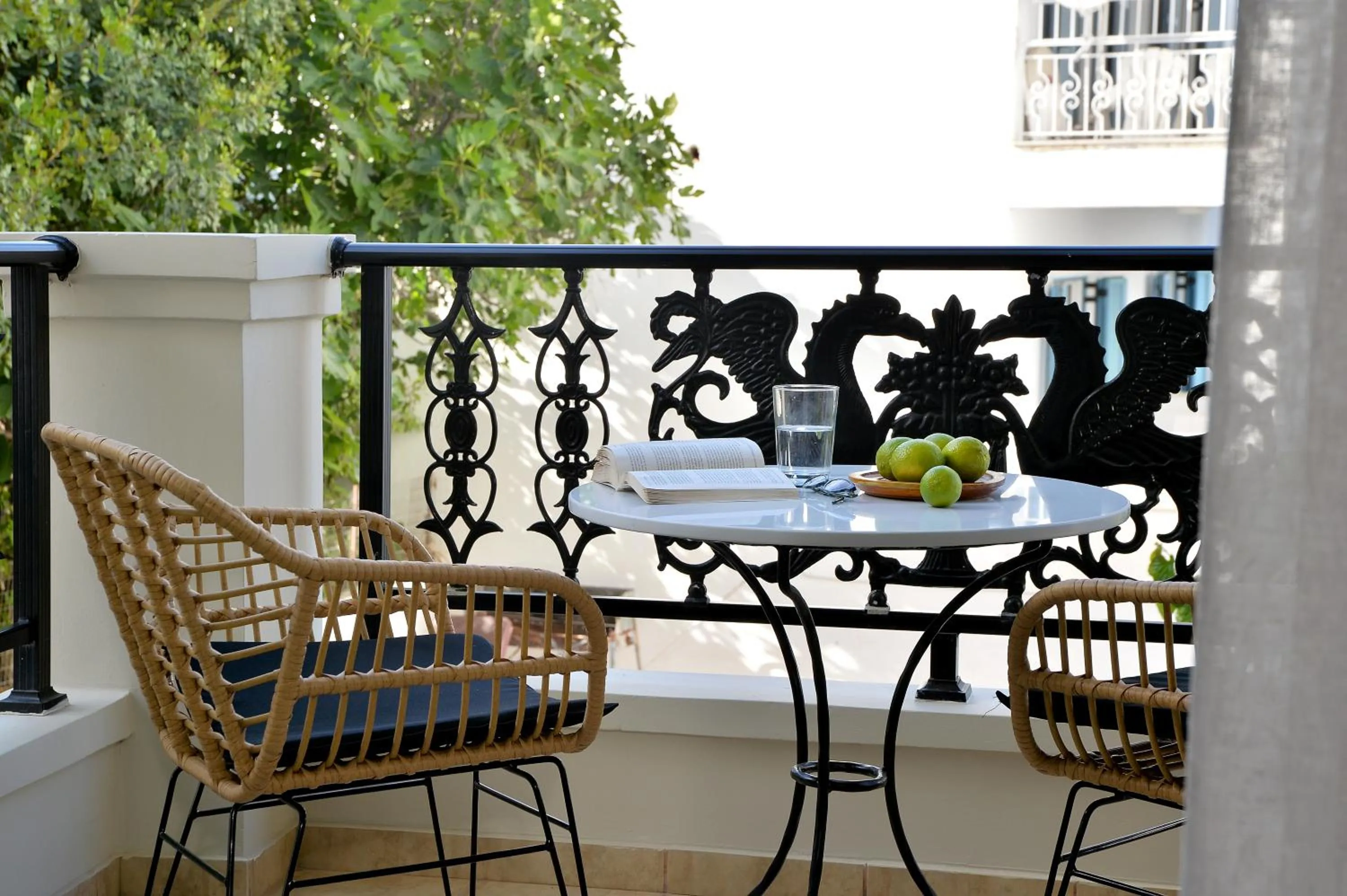 Balcony/Terrace in Aktaion Beach Boutique Hotel & Spa