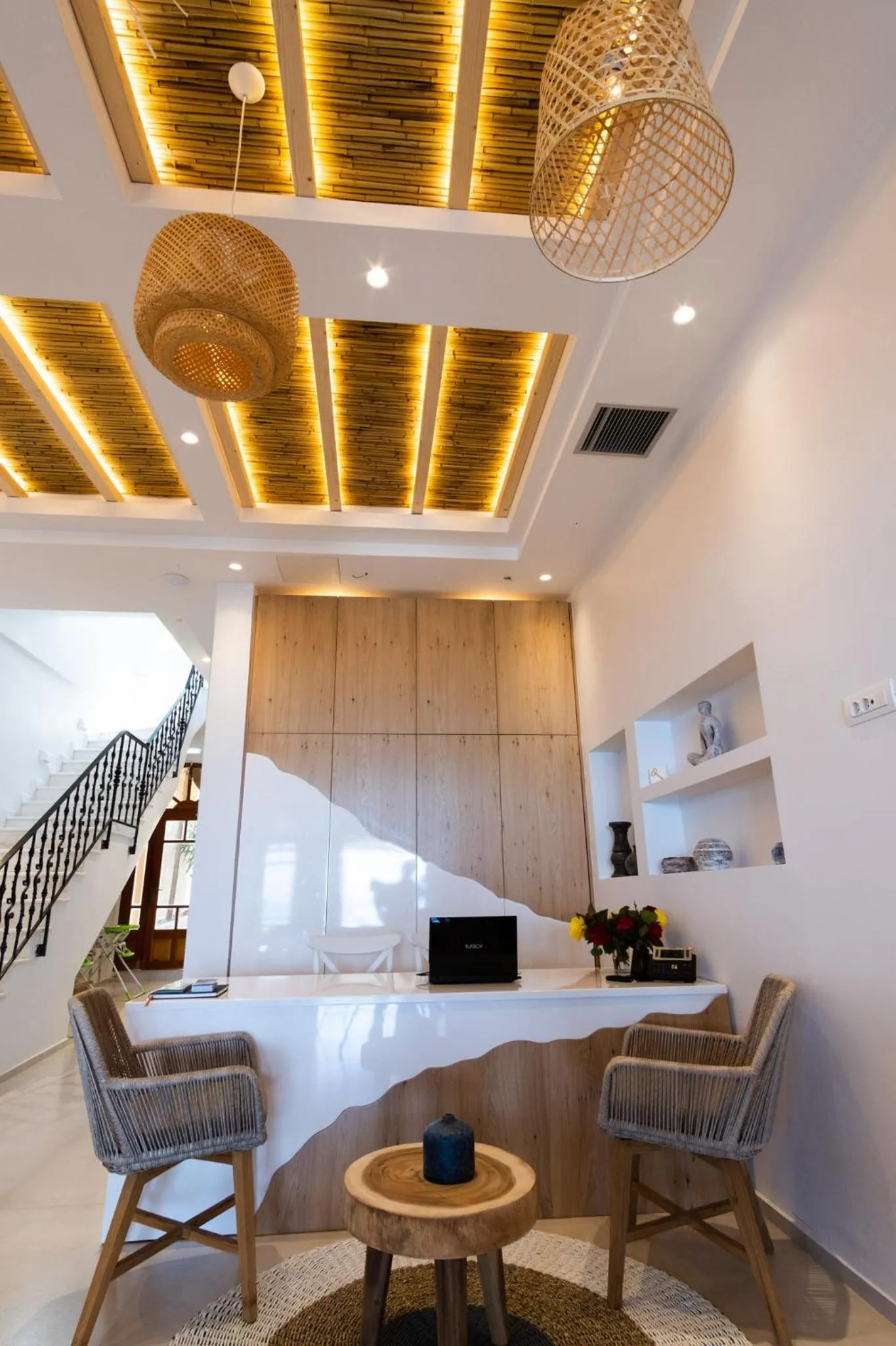 Lobby or reception in Aktaion Beach Boutique Hotel & Spa