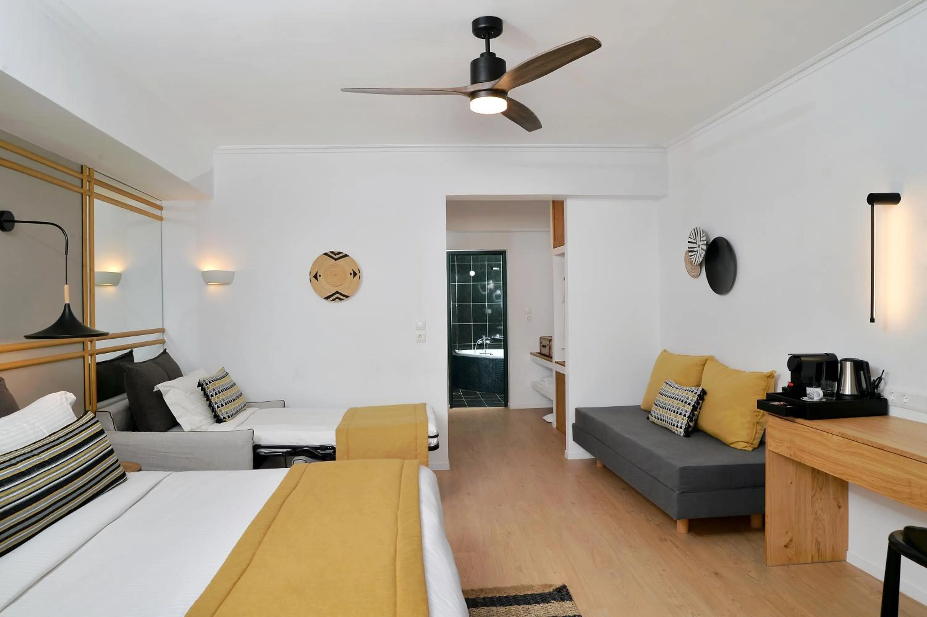 Photo of the whole room, Bed in Aktaion Beach Boutique Hotel & Spa