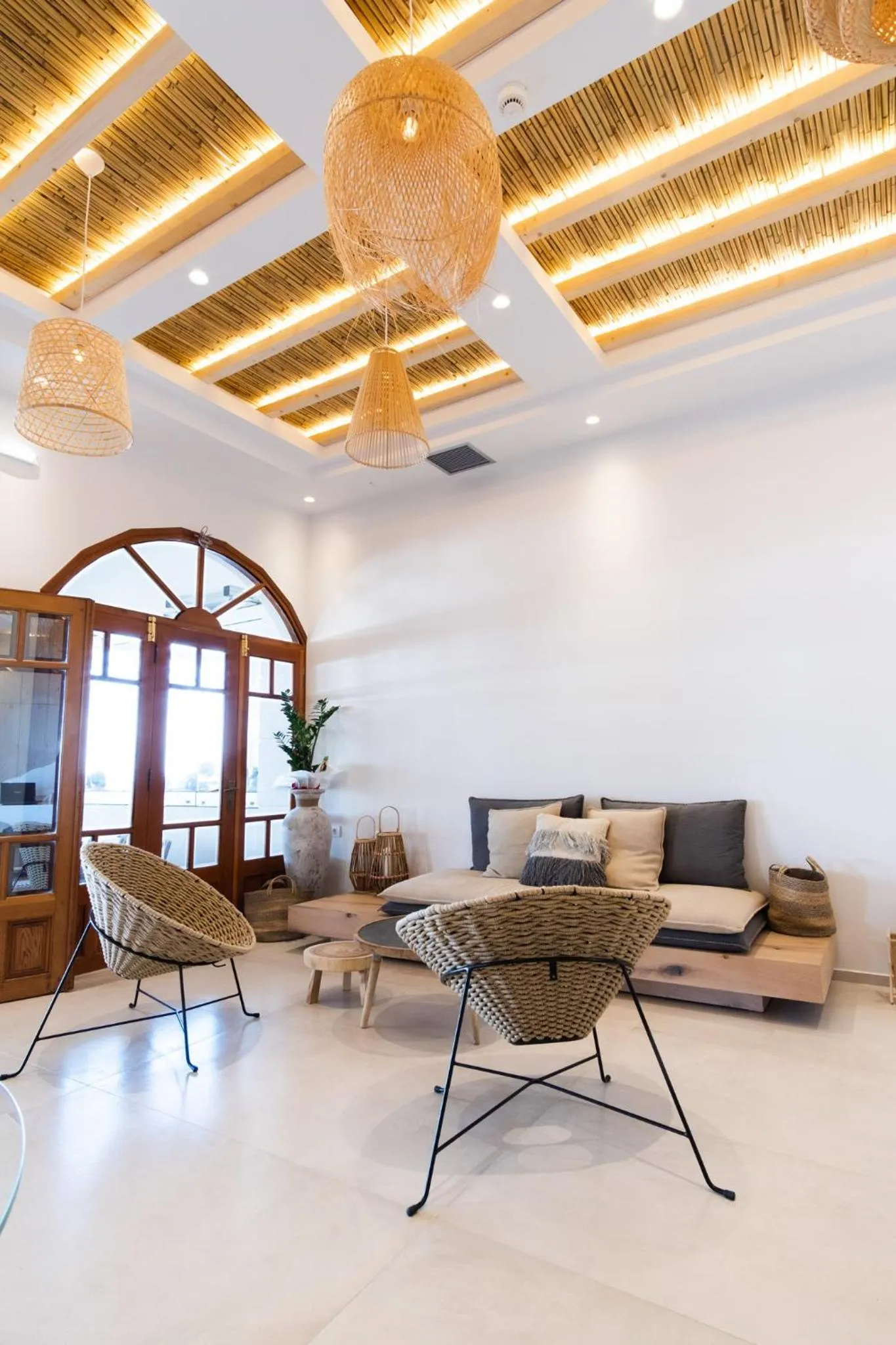 Communal lounge/ TV room in Aktaion Beach Boutique Hotel & Spa