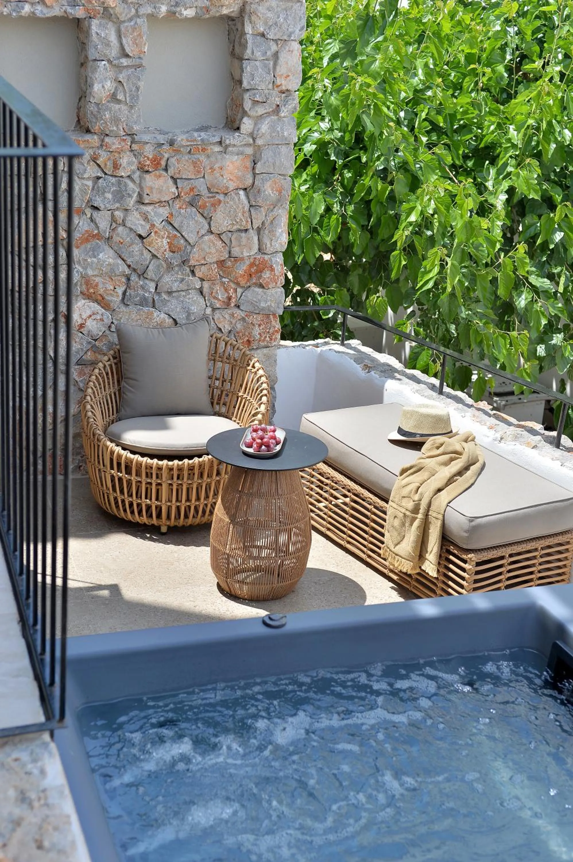 Patio in Aktaion Beach Boutique Hotel & Spa