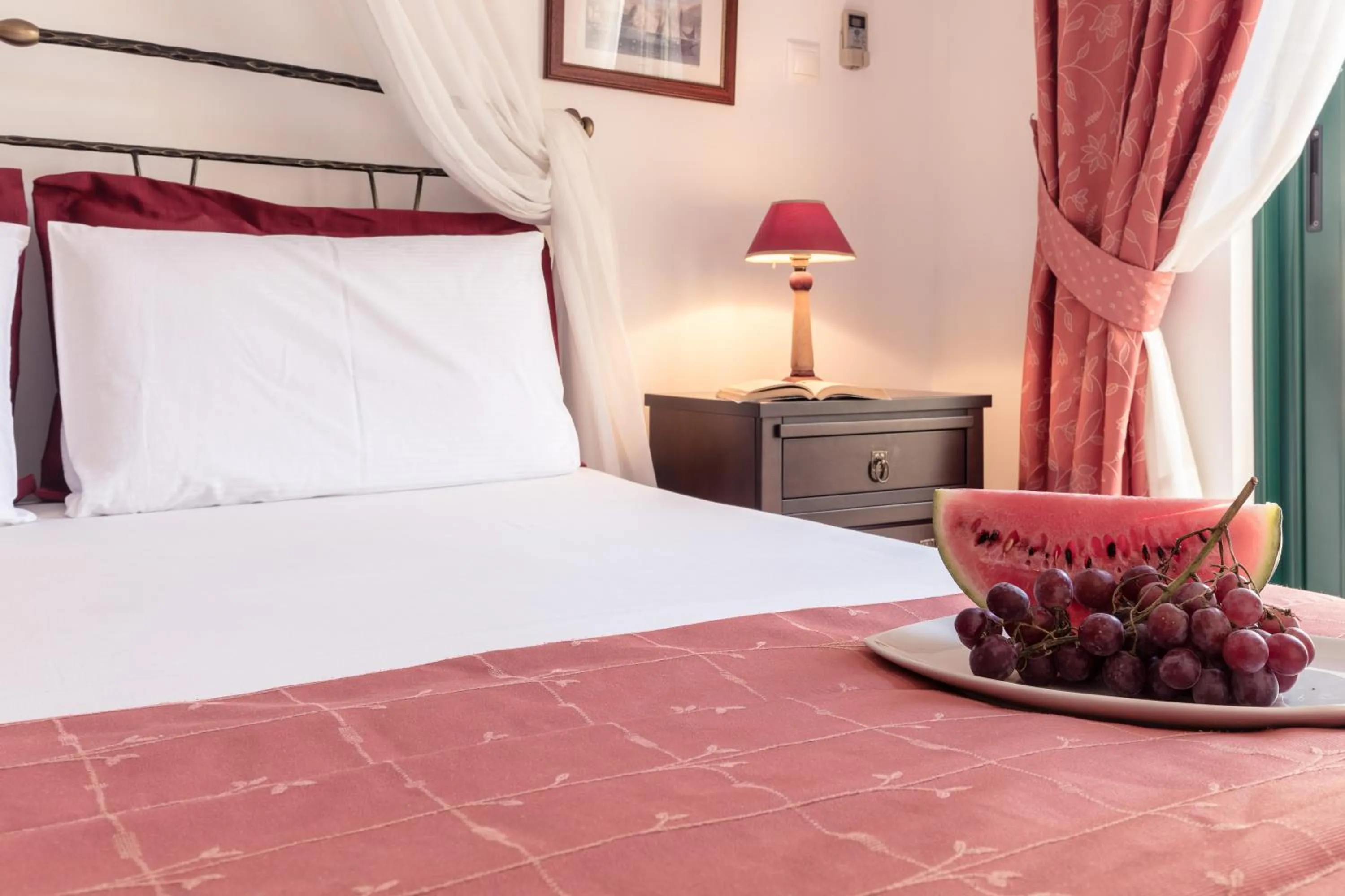 Bed in Dionysos Hotel