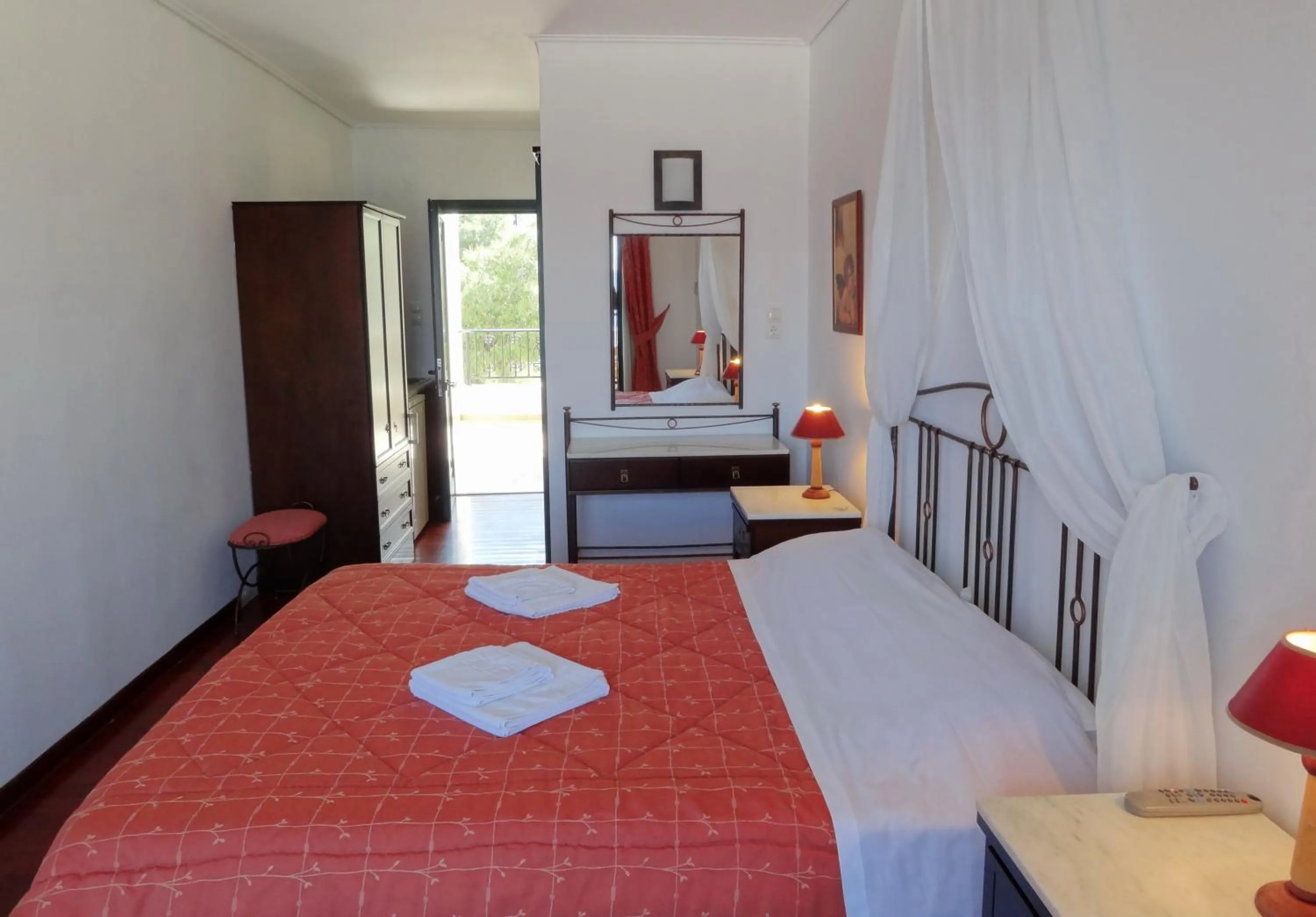 Bedroom, Bed in Dionysos Hotel