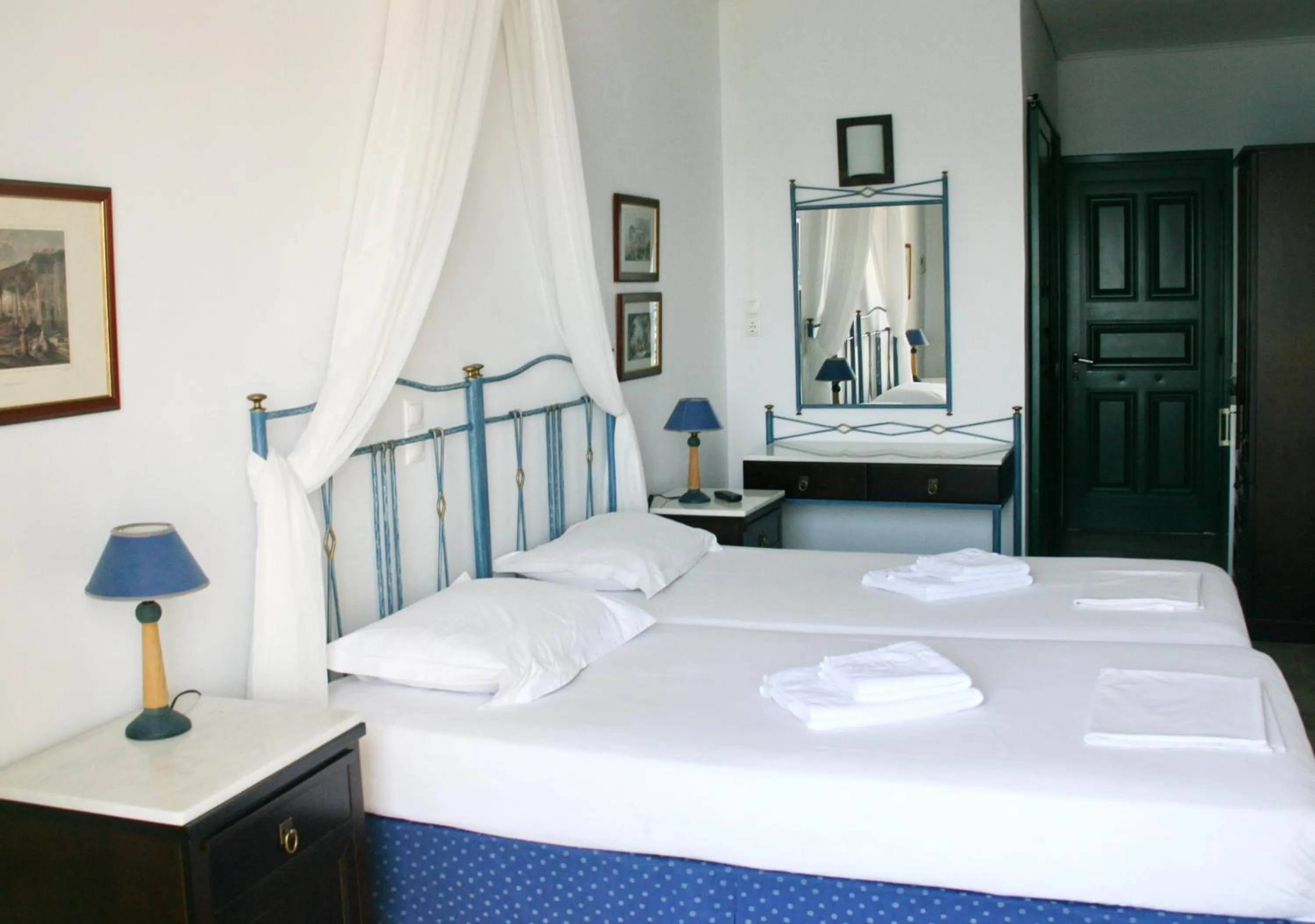 Bed in Dionysos Hotel