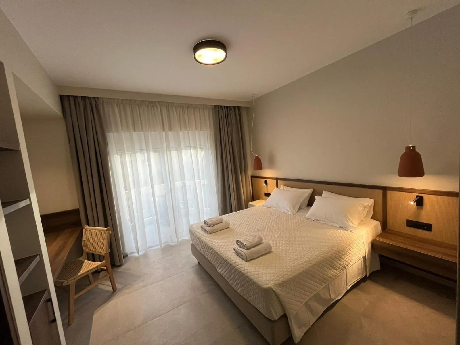 Photo of the whole room, Bed in Mediterranean Sea Top Floor