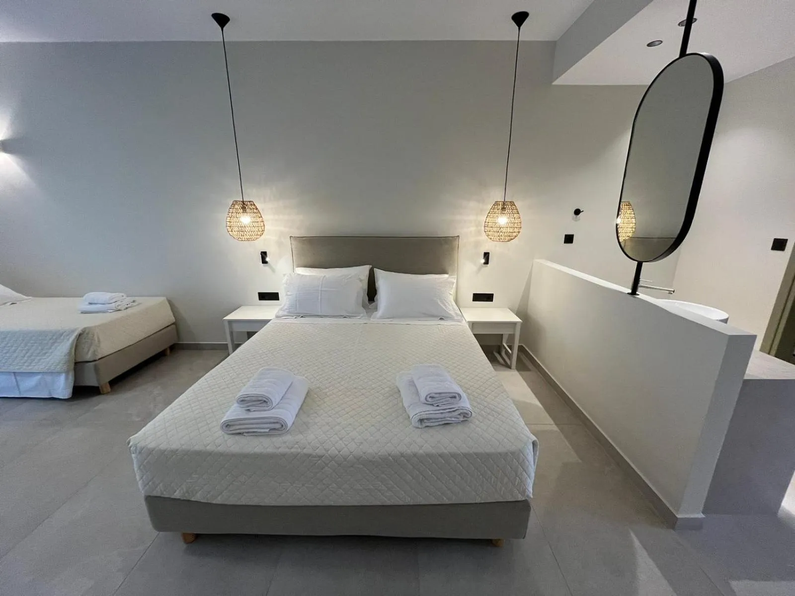 Photo of the whole room, Bed in Mediterranean Sea Top Floor