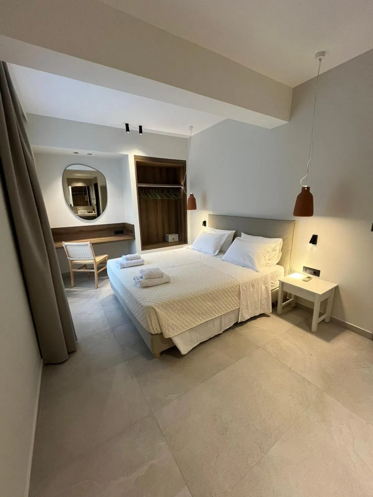 Photo of the whole room, Bed in Mediterranean Sea Top Floor