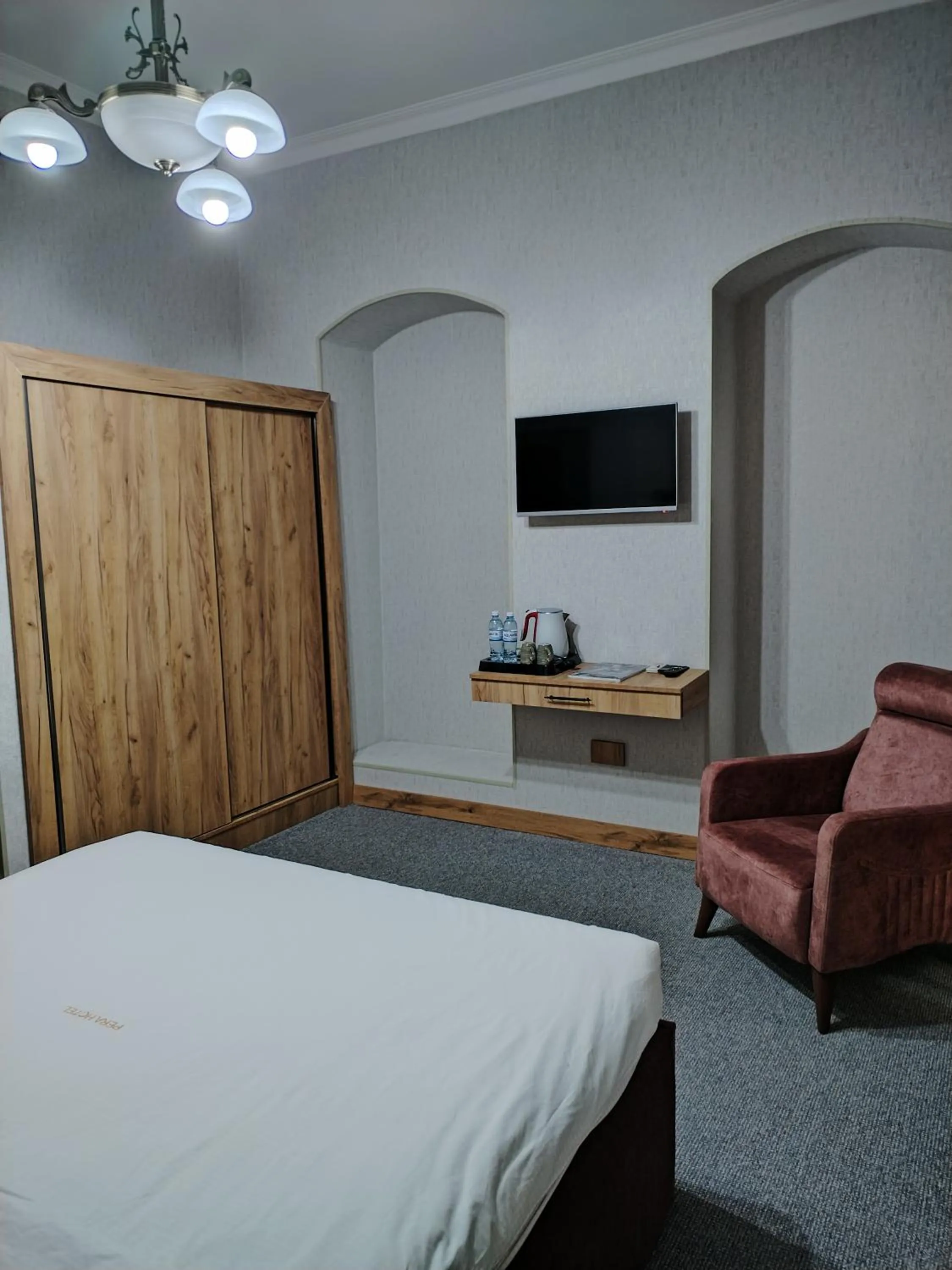 Bed in Pera Hotel Baku