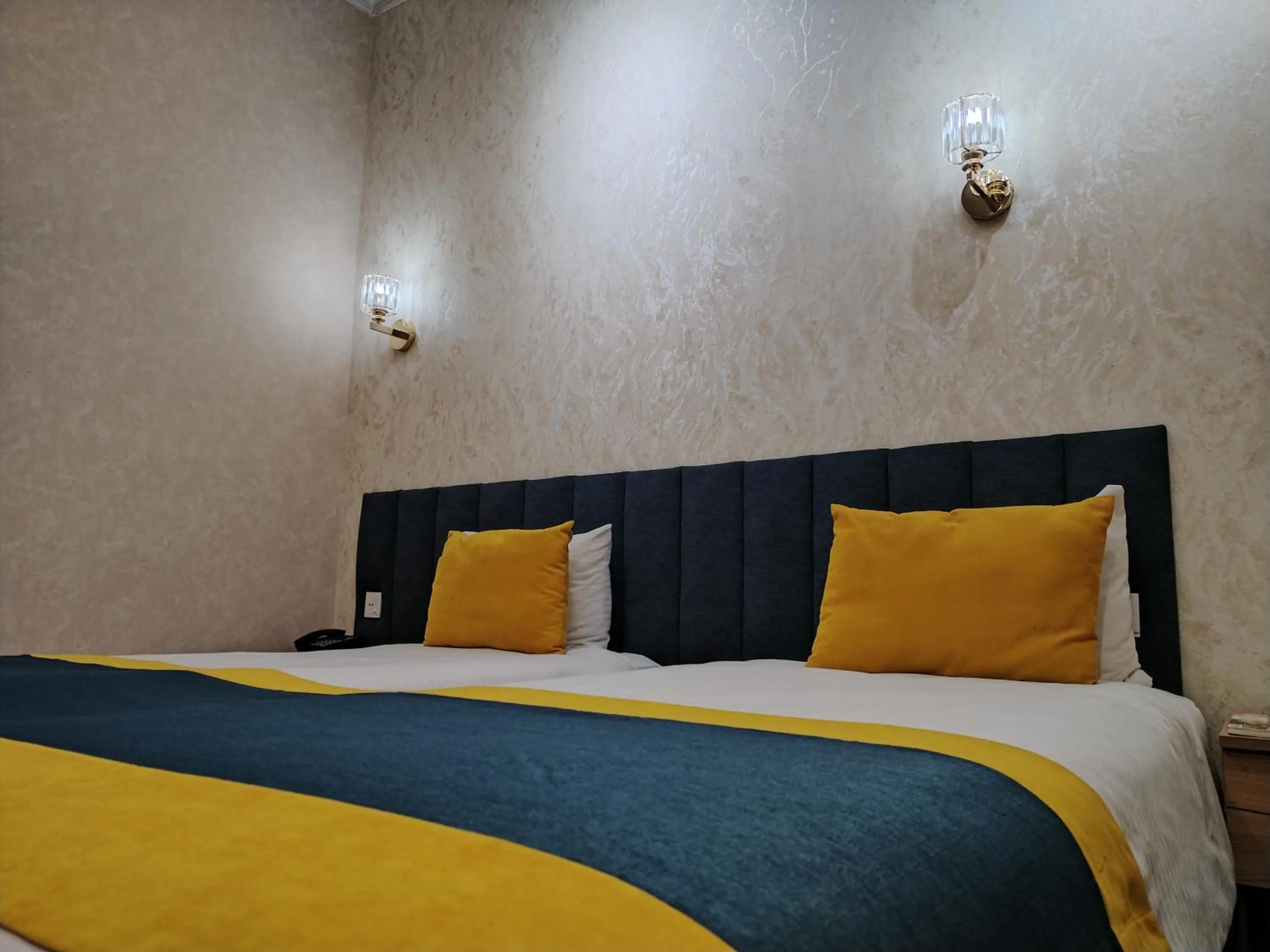 Bed in Pera Hotel Baku