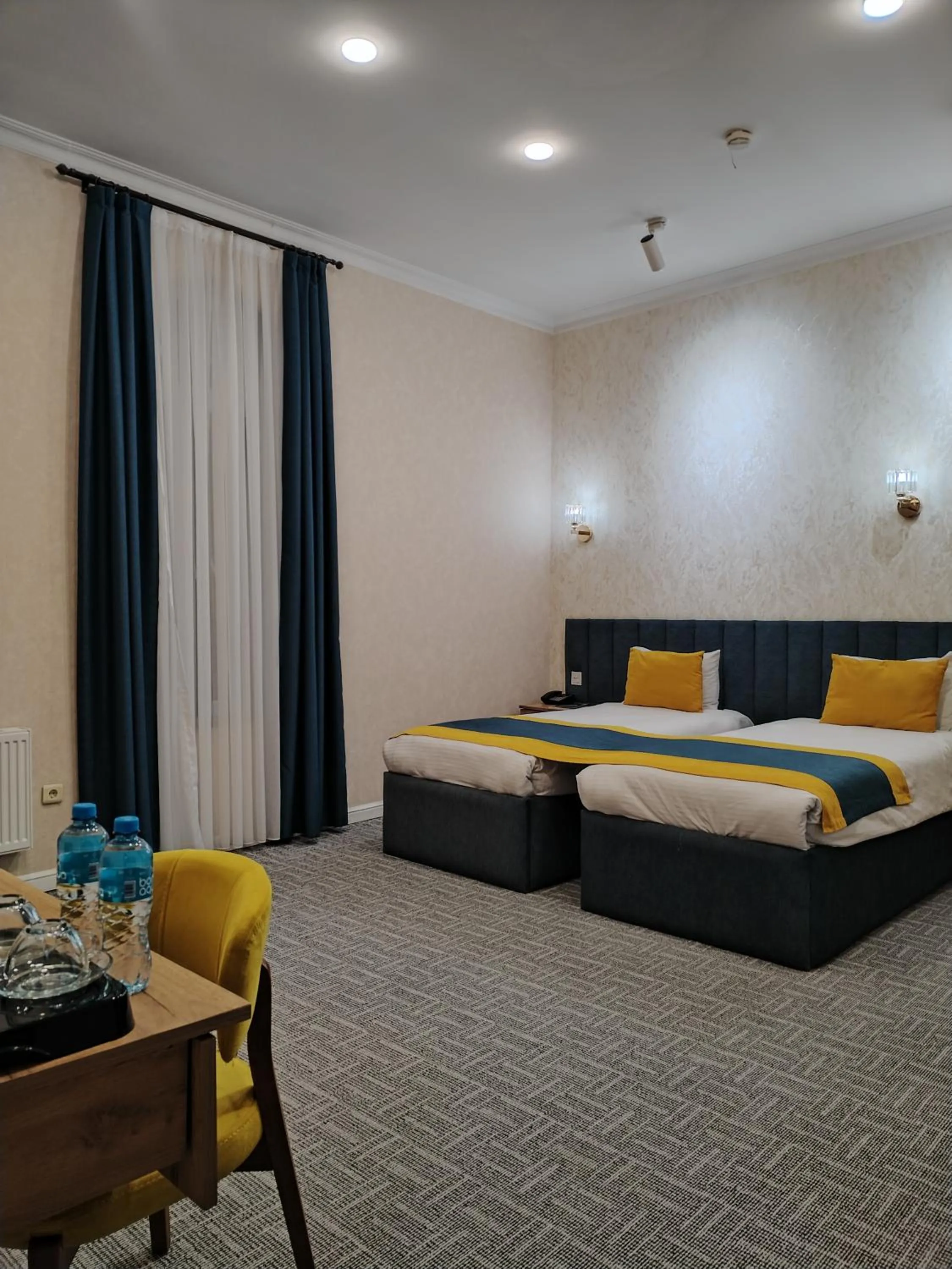 Bed in Pera Hotel Baku