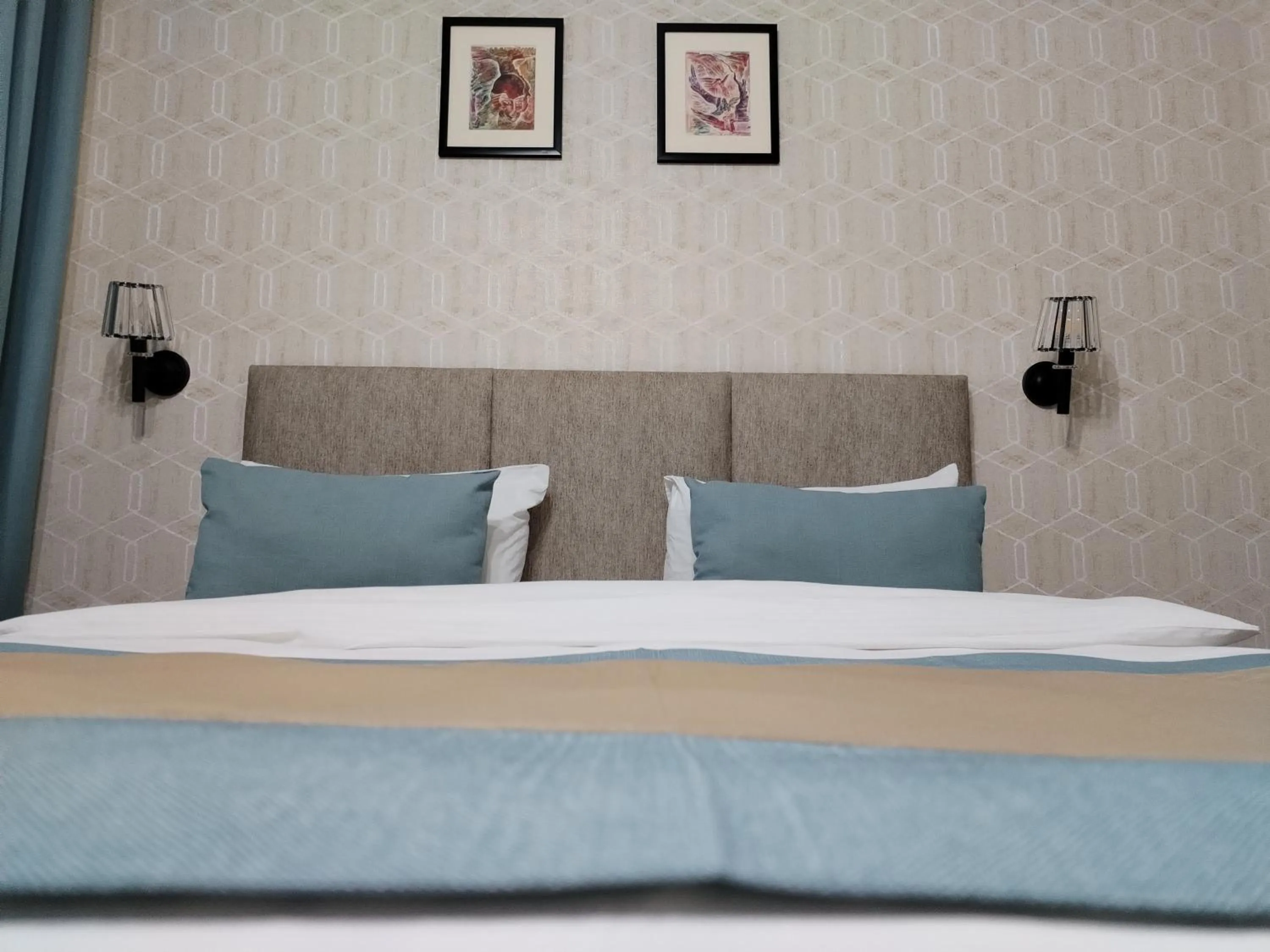 Bed in Pera Hotel Baku