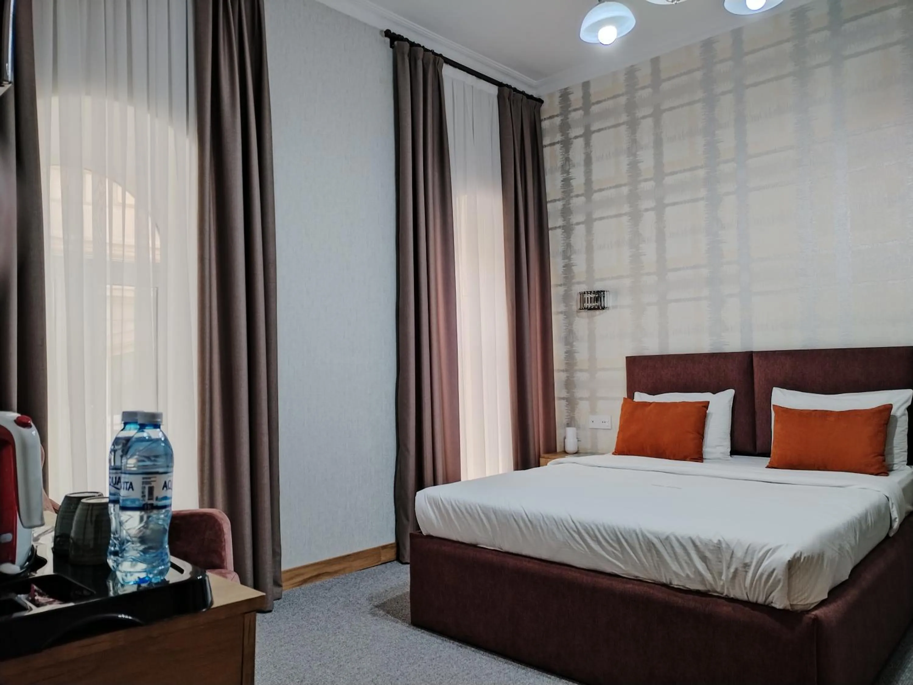 Bed in Pera Hotel Baku