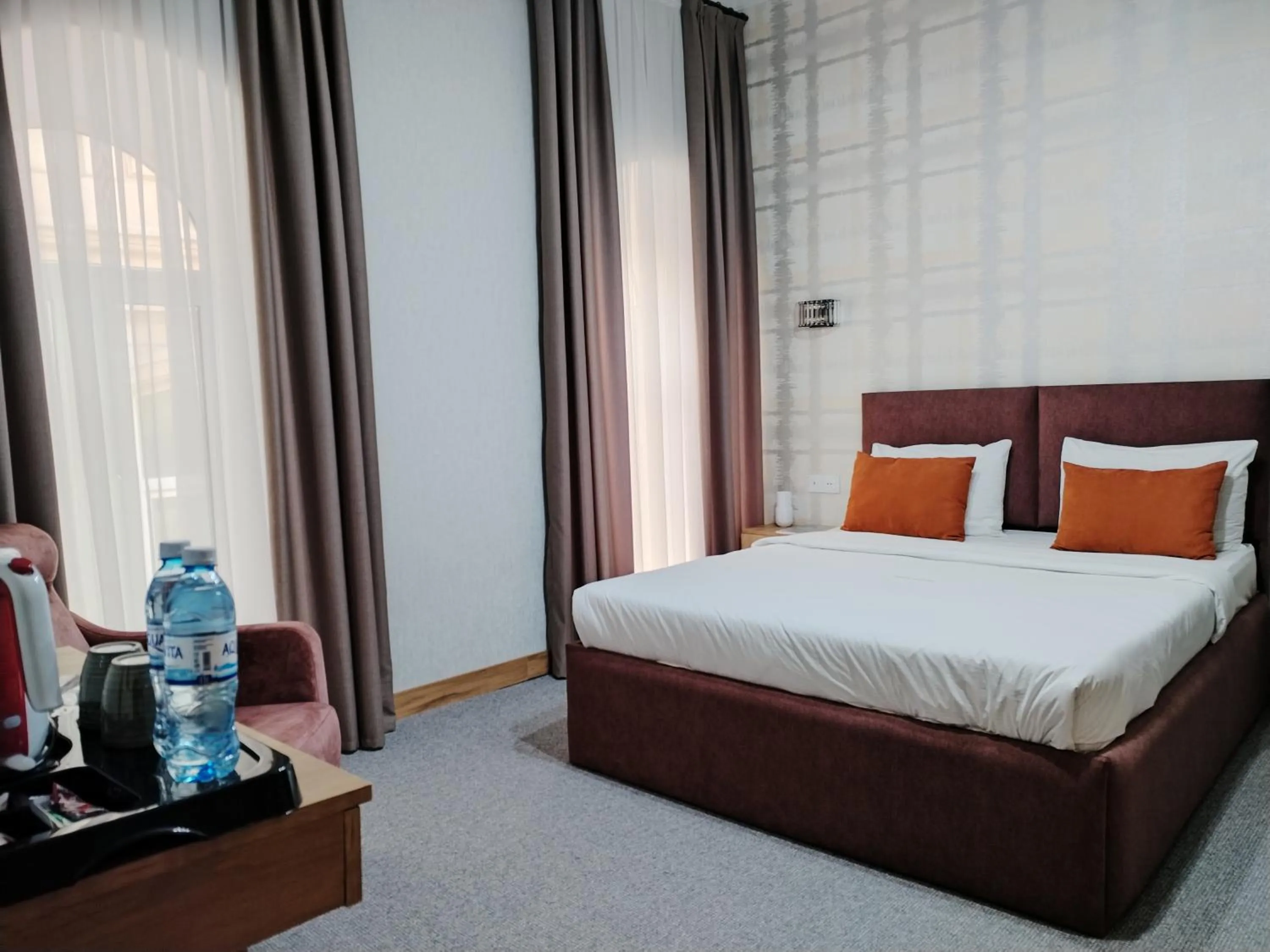 Bed in Pera Hotel Baku