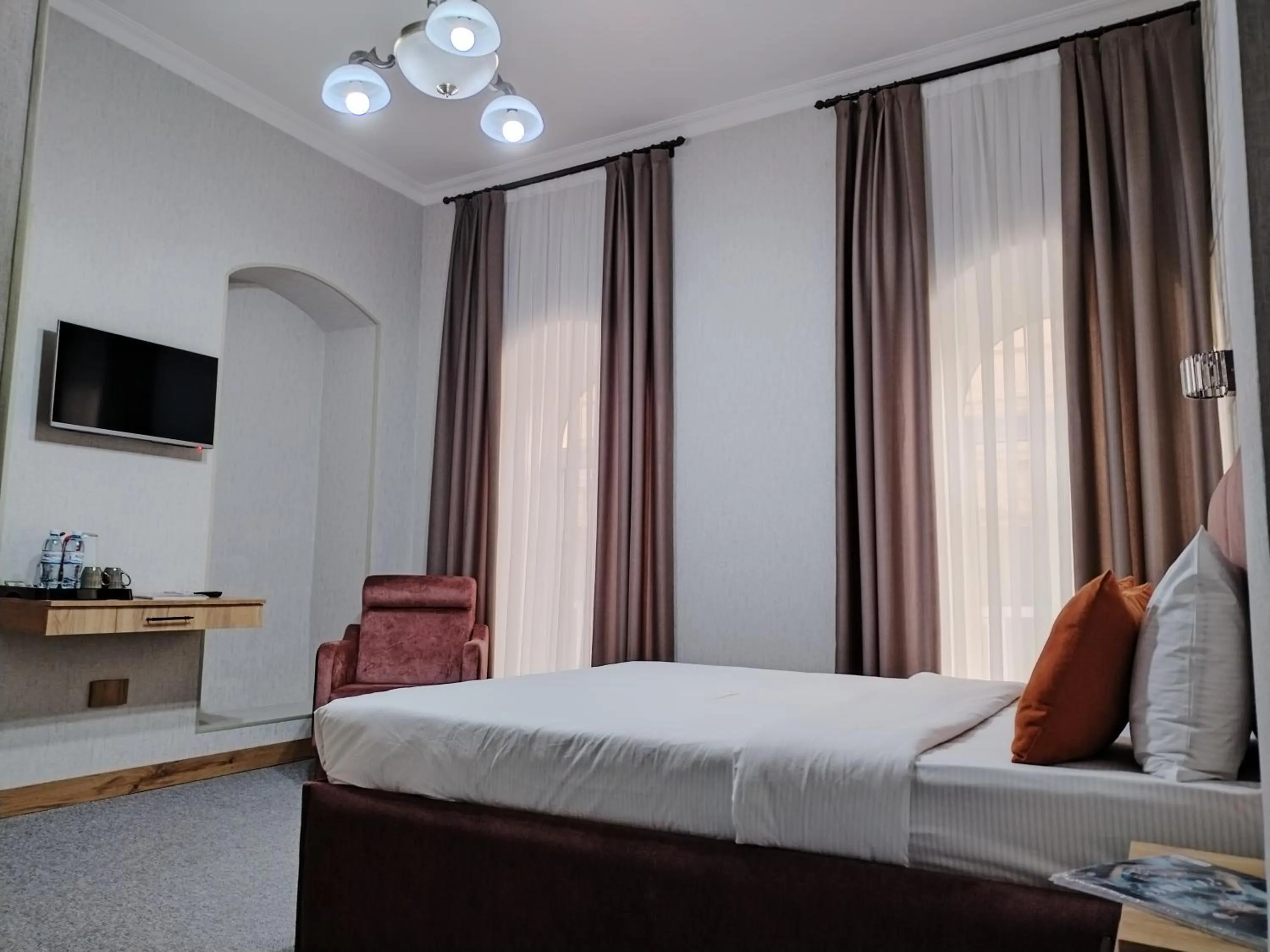 Bed in Pera Hotel Baku