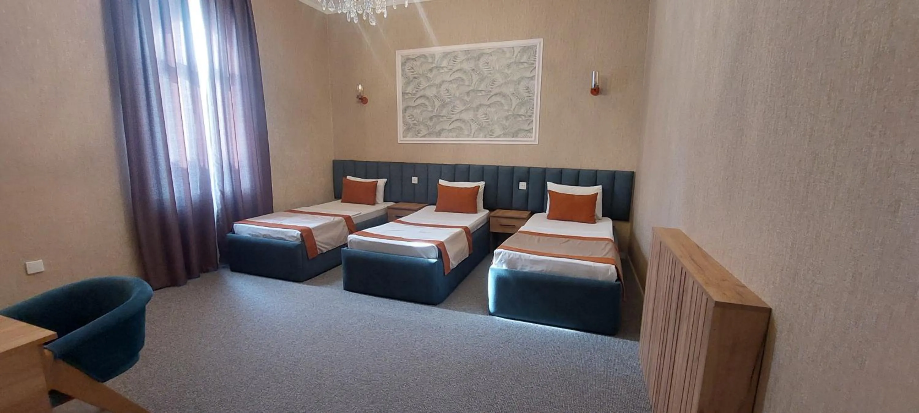 Bed in Pera Hotel Baku