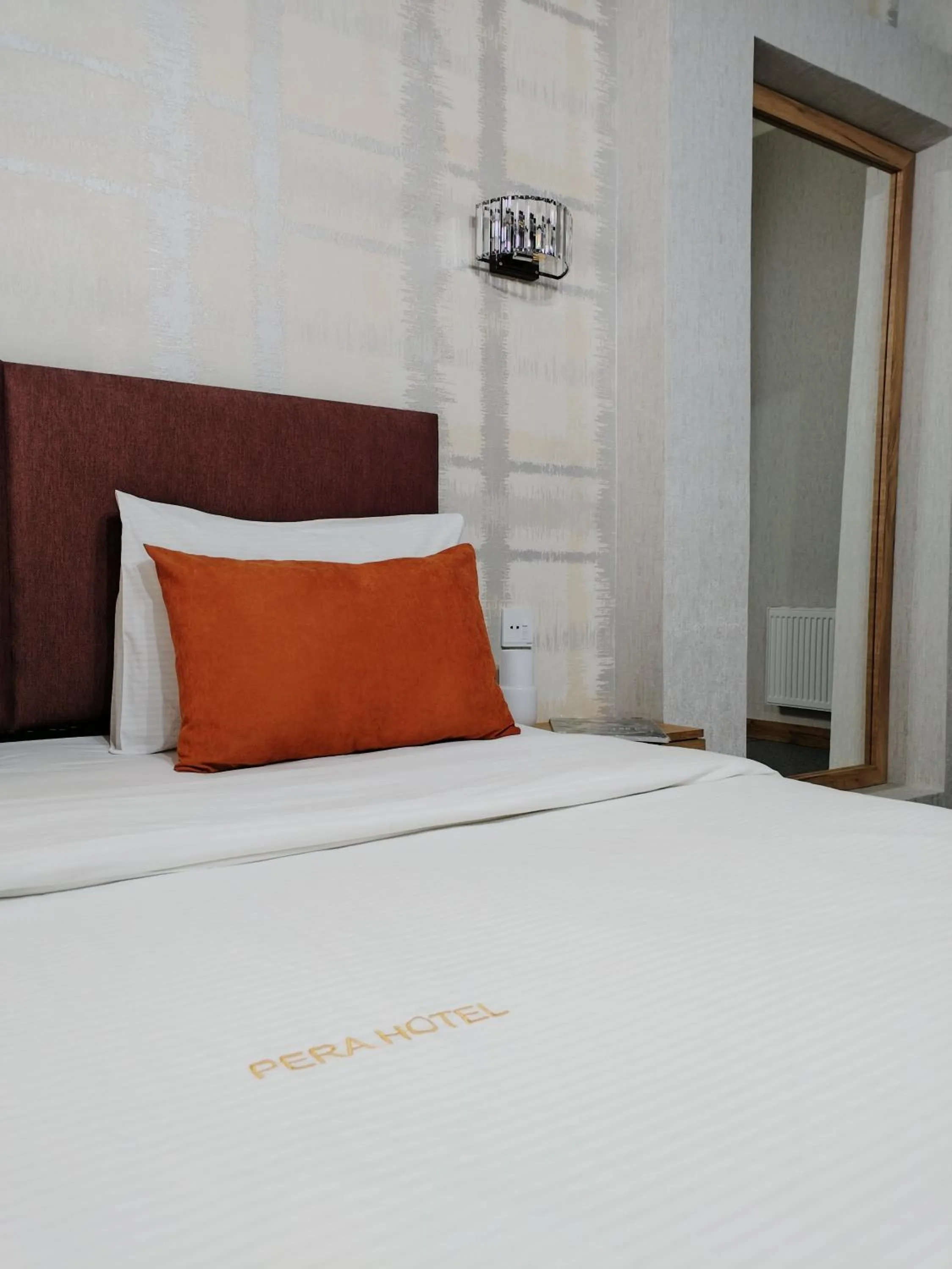 Bed in Pera Hotel Baku