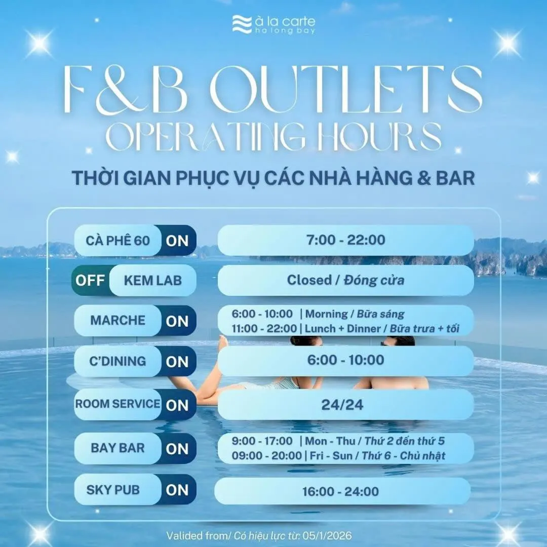 Restaurant/places to eat in A La Carte Ha Long Bay Managed by TASECO