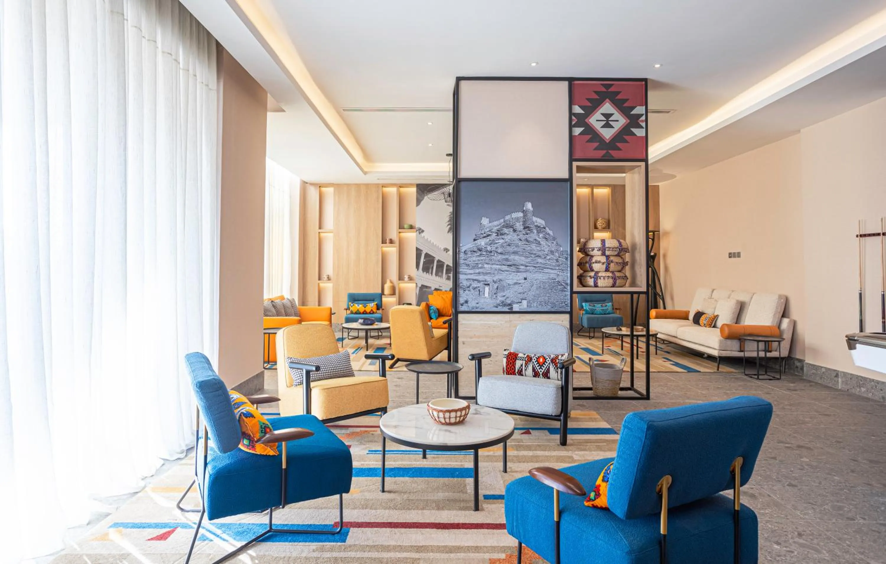 Seating area in Ewaa Express Hotel - Al Jouf